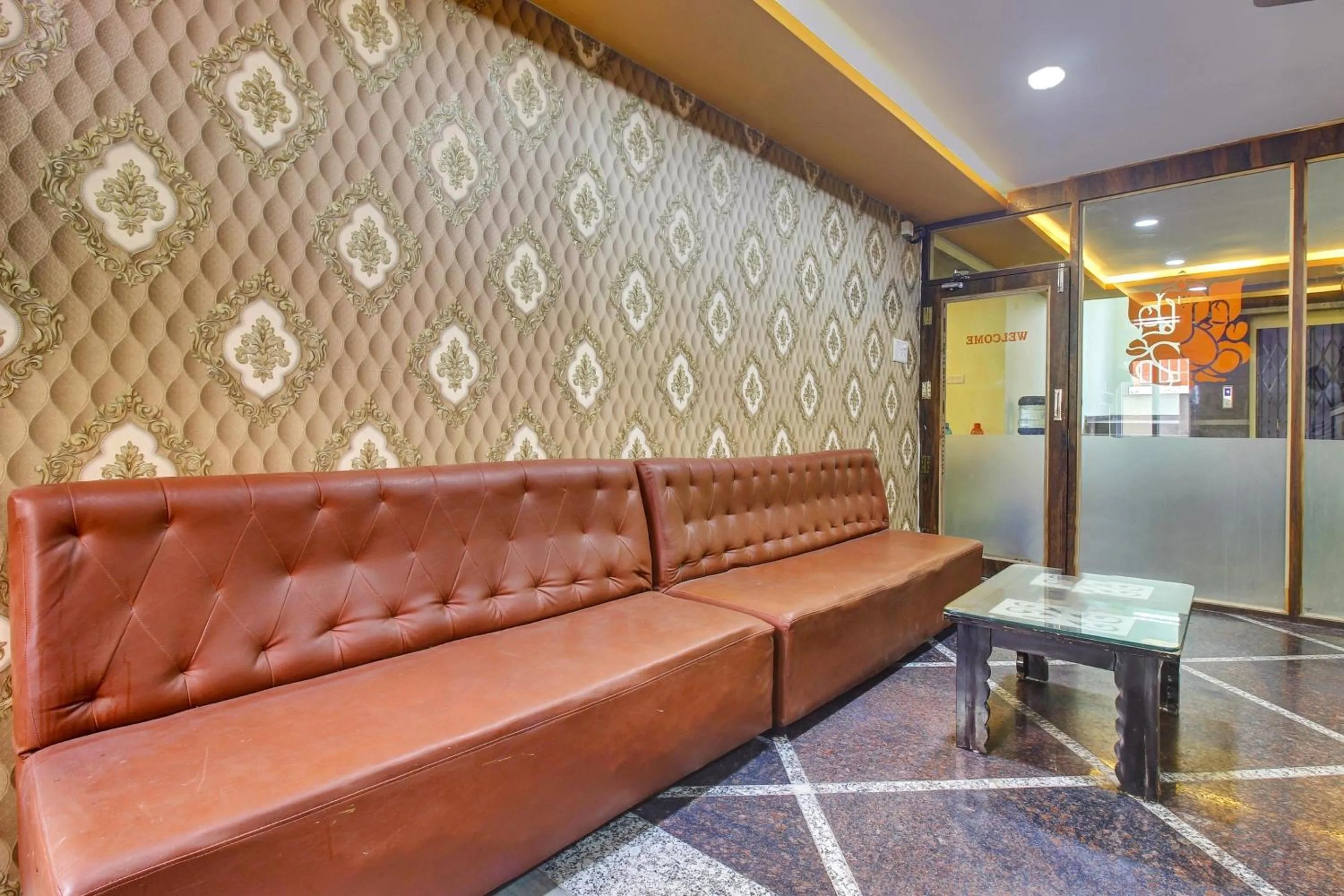 Lobby or reception in Hotel O Srinika Grand NEAR Shamshabad Airport