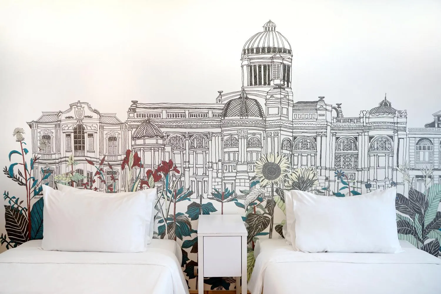 Bedroom in Beat Hotel Bangkok