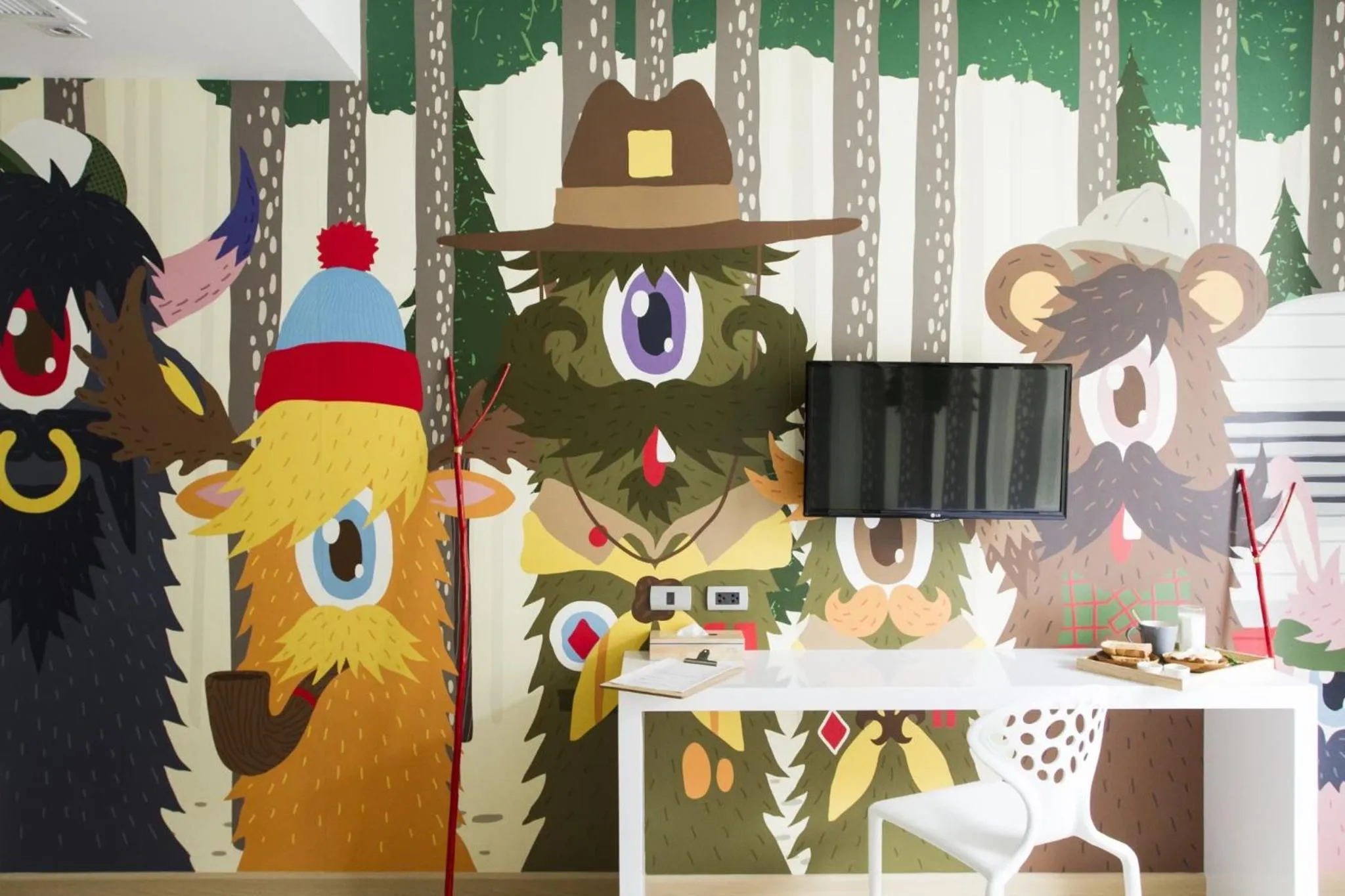 Bed in Beat Hotel Bangkok