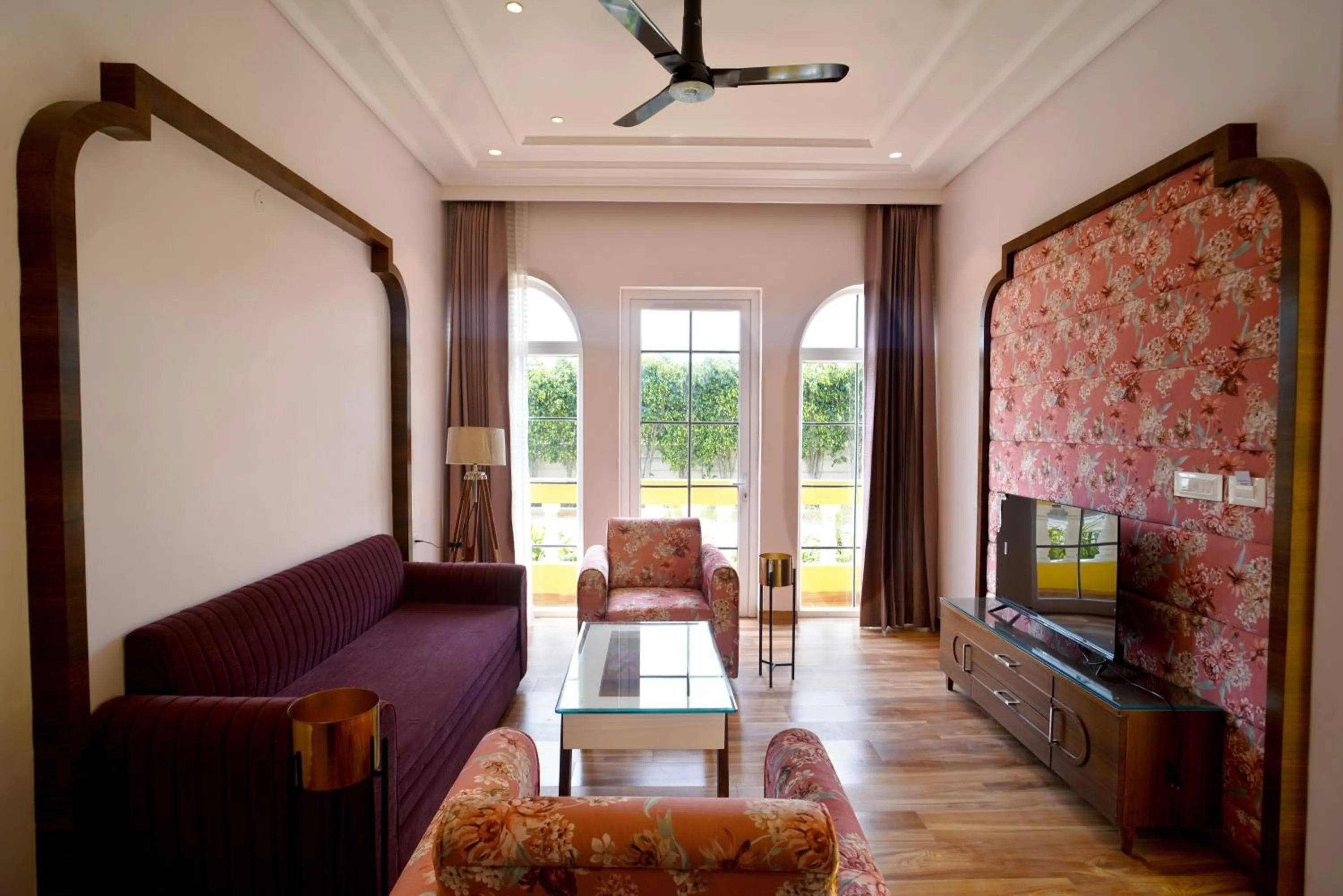 Seating area in 5 States Resort