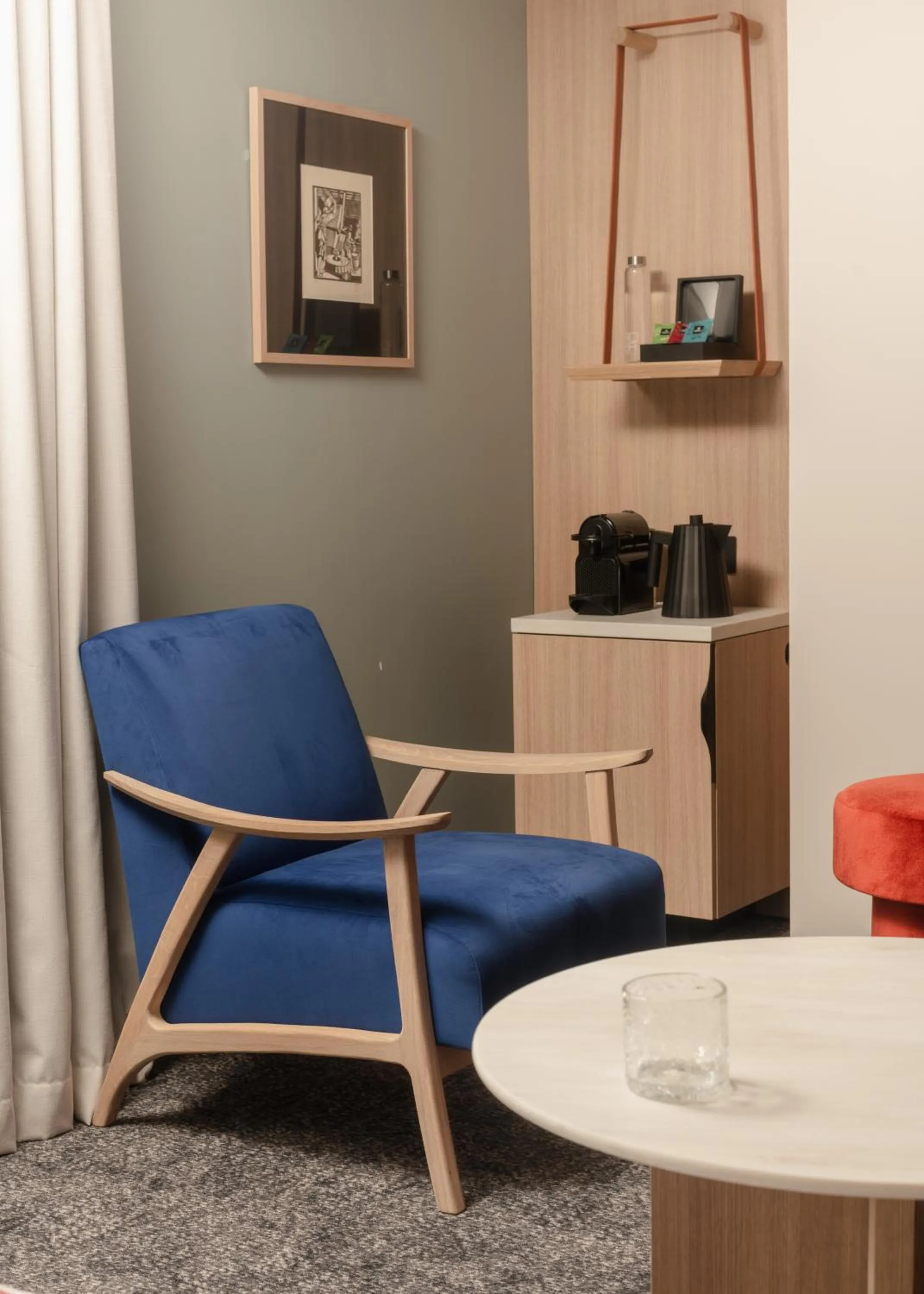 Seating area in Hôtel Parc du Landreau