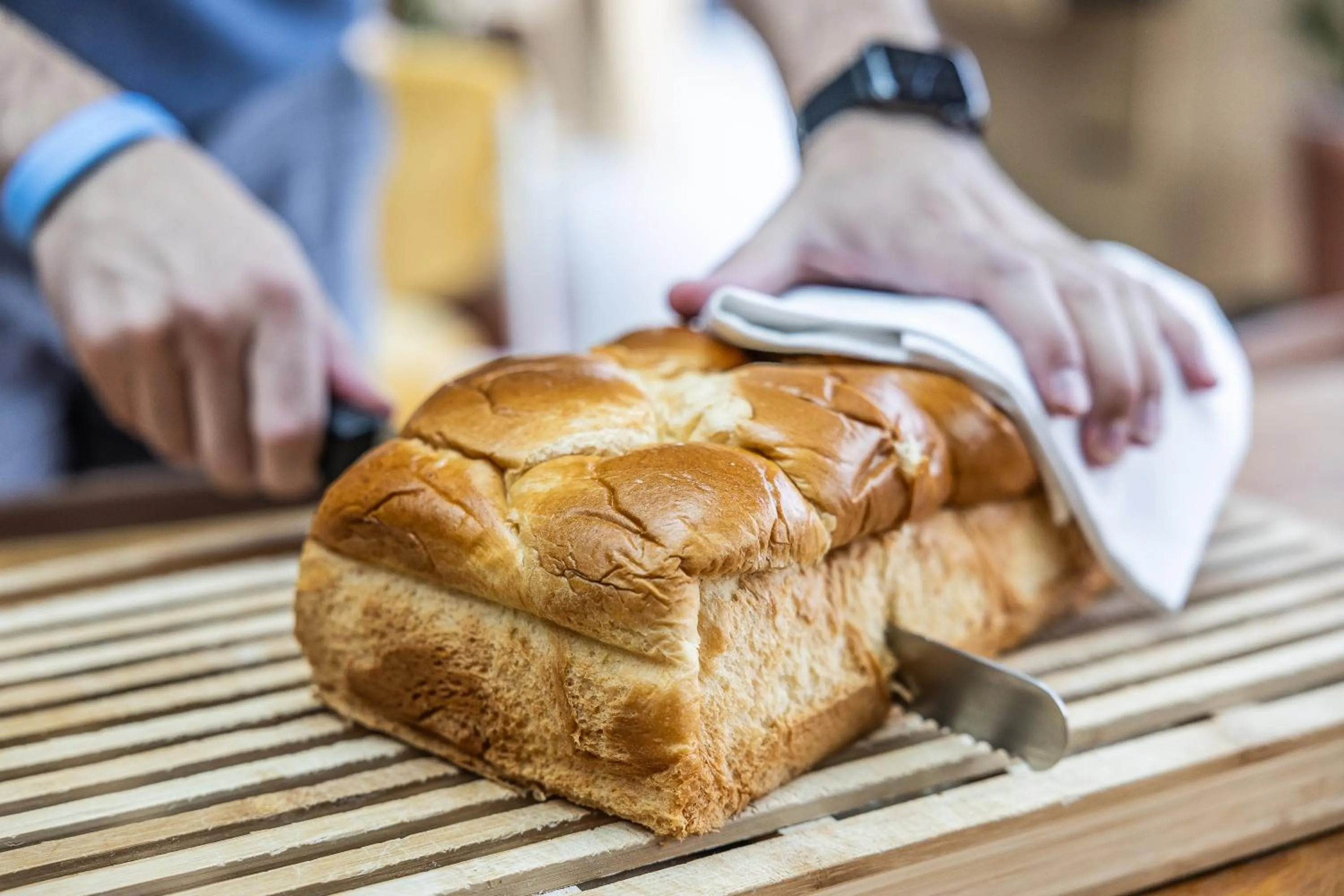 Buffet breakfast in Hôtel Parc du Landreau