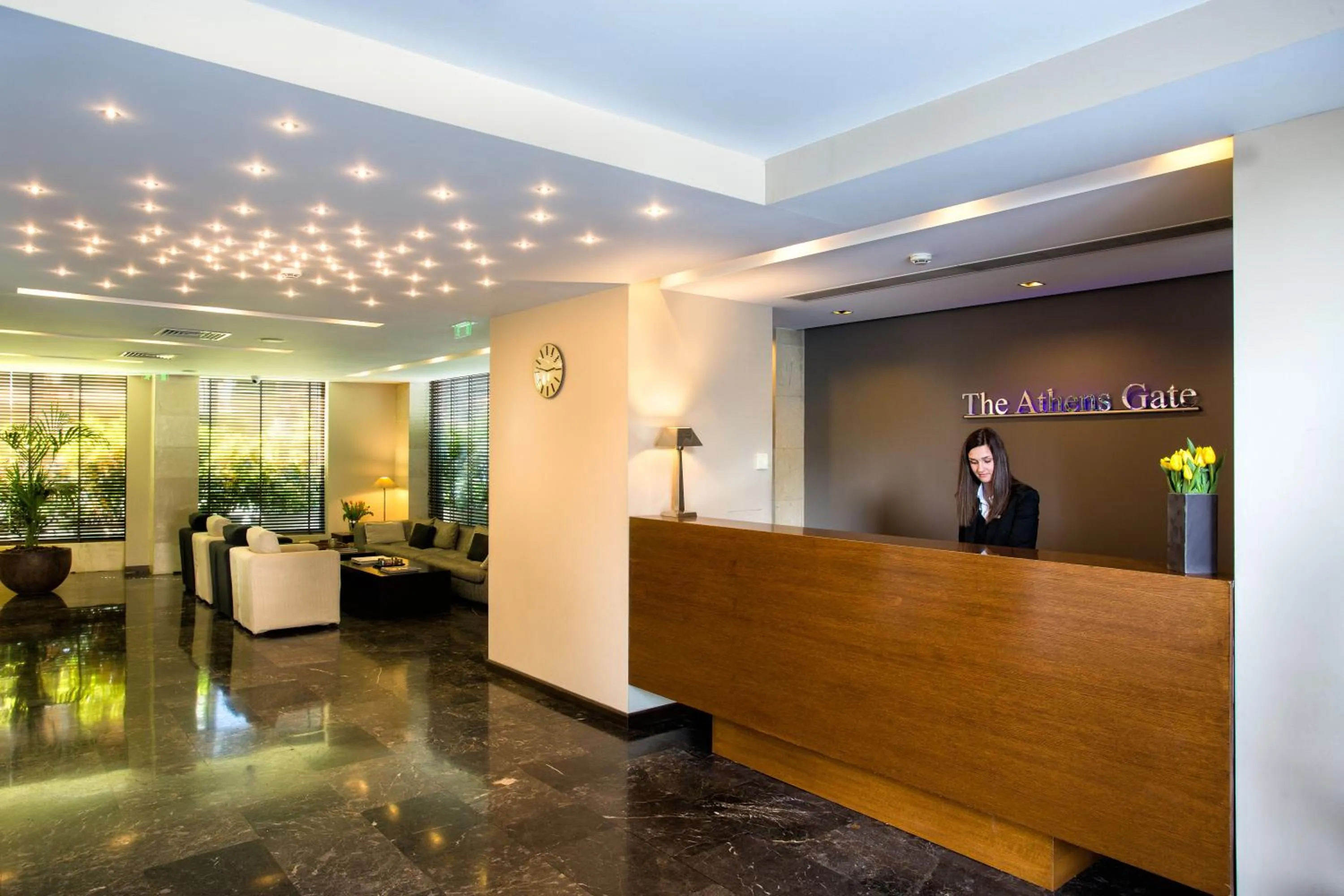 Lobby or reception in The Athens Gate Hotel