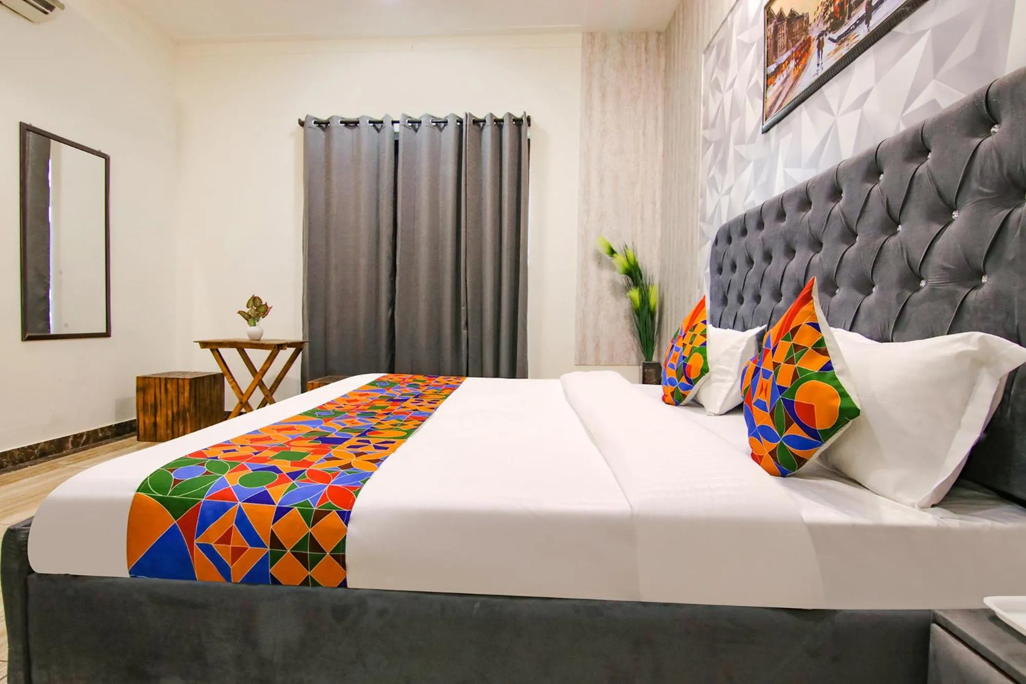 Bed in FabHotel Sky Lark Farm