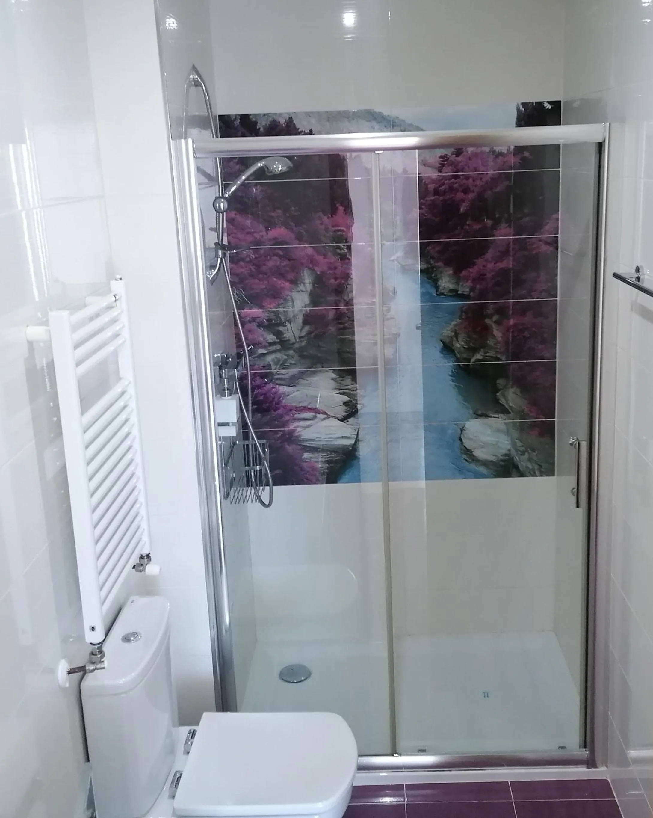 Shower in Alojamiento rural El Refugio