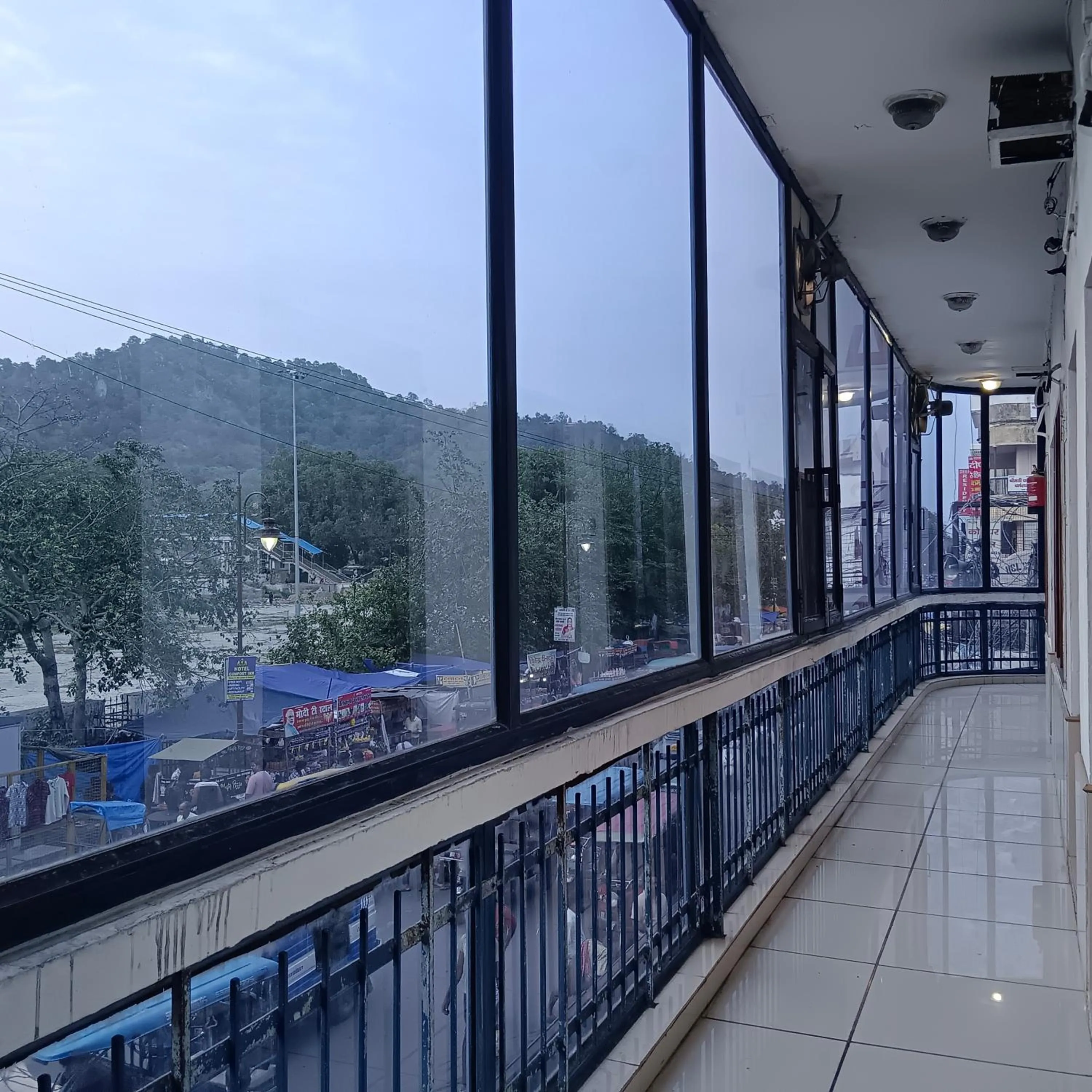 Balcony/Terrace in Hotel Ganga Azure@ Har Ki Pauri Road