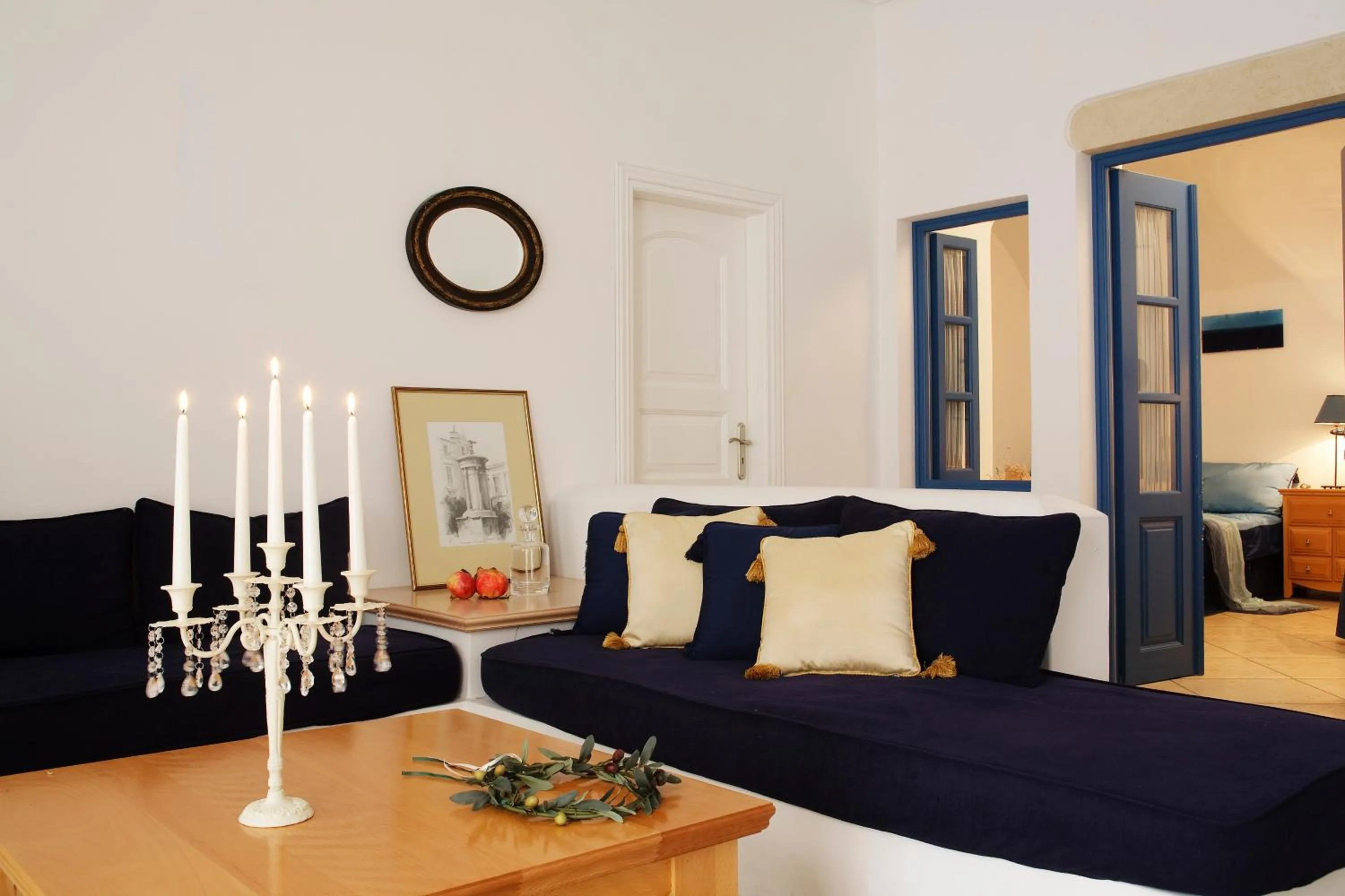 Living room in Tamarix Del Mar Suites