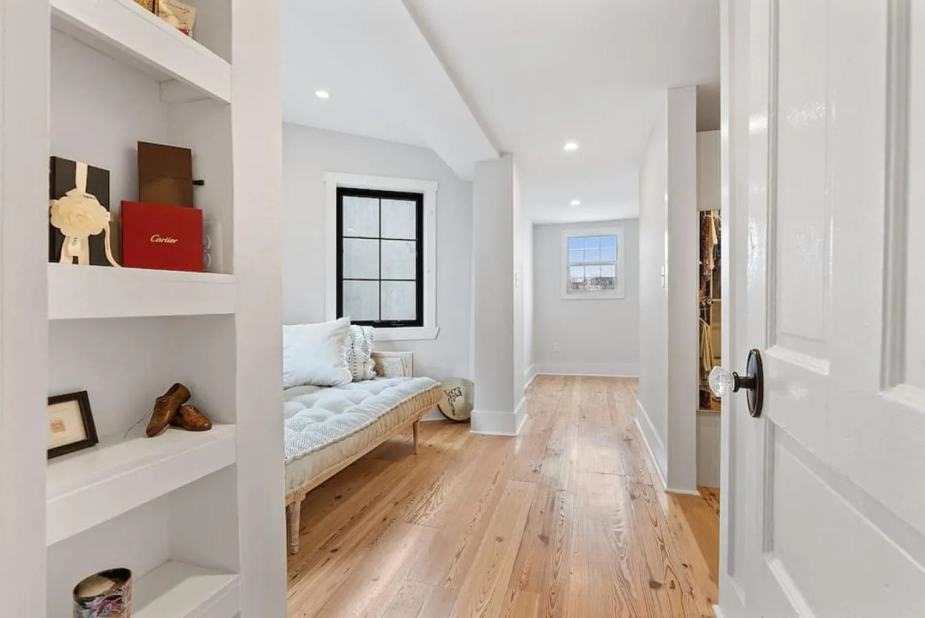 Bedroom, Bed in Designer 3 BR Townhome with Beautiful Backyard