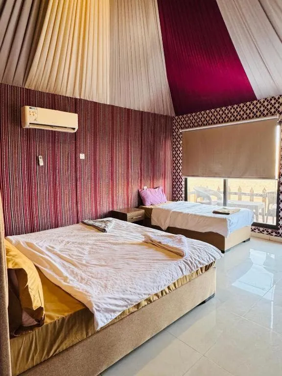 Bed in Shaheen Camp Wadi rum