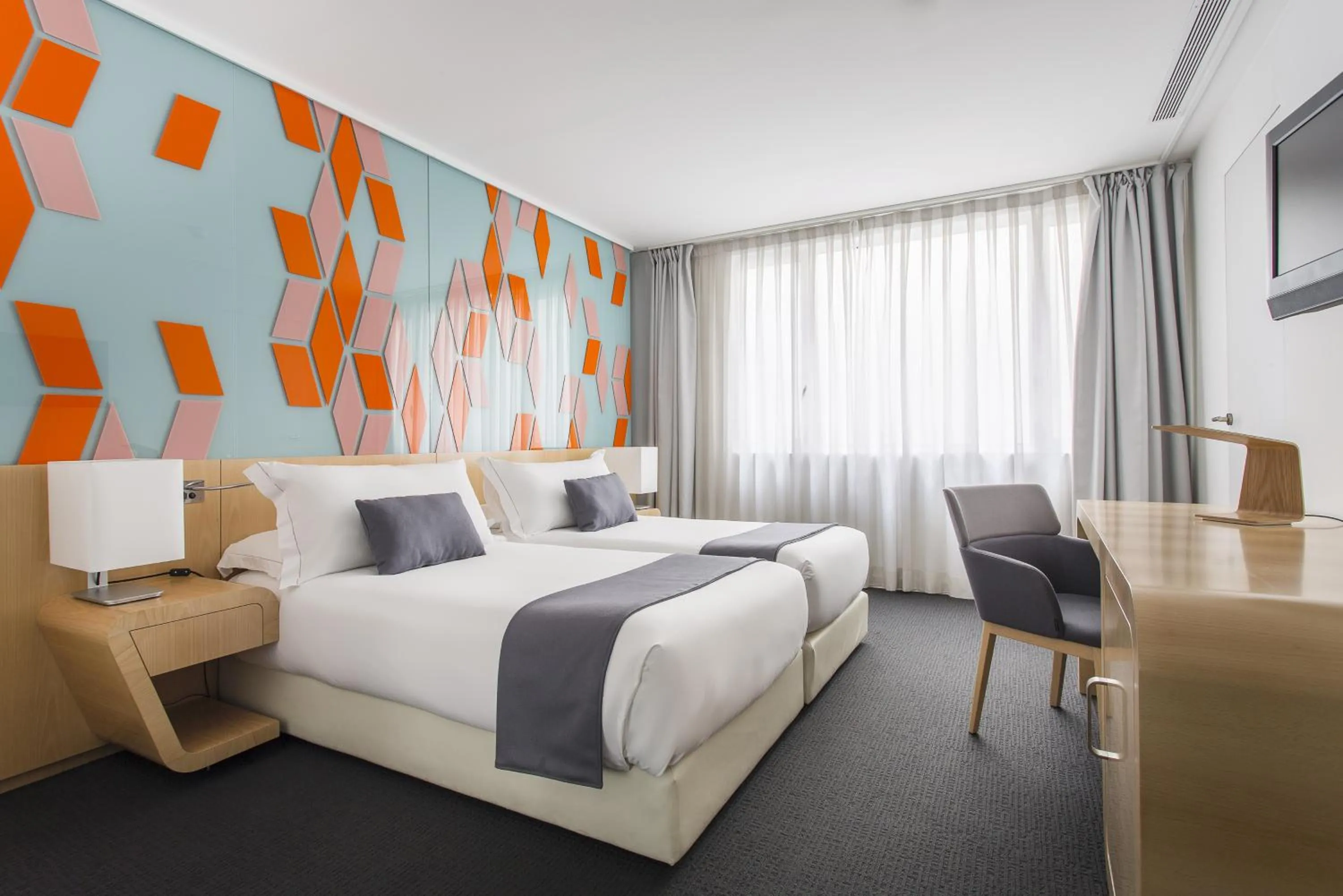 Bedroom, Bed in Room Mate Oscar, Madrid