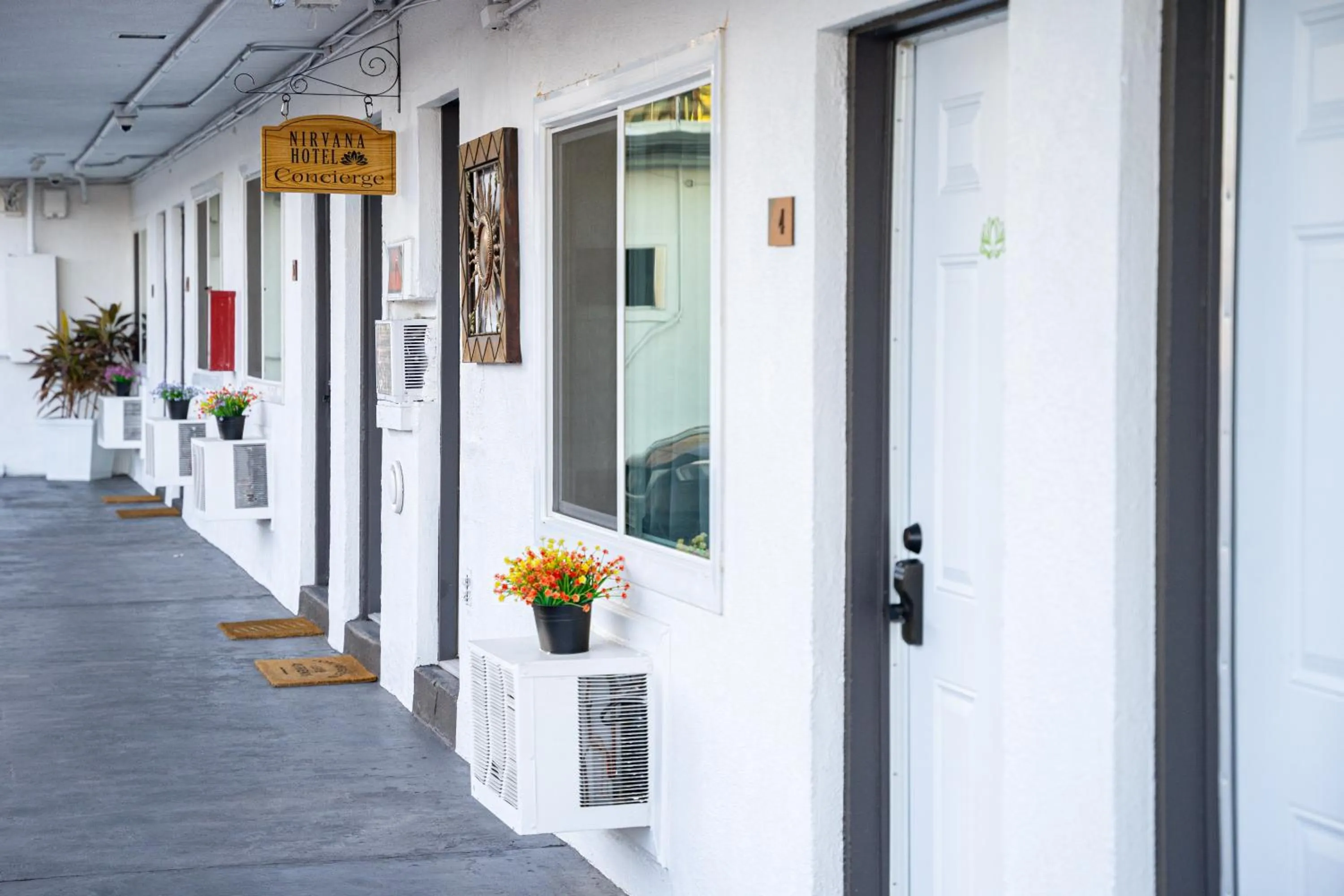 Text overlay in Nirvana Hotel