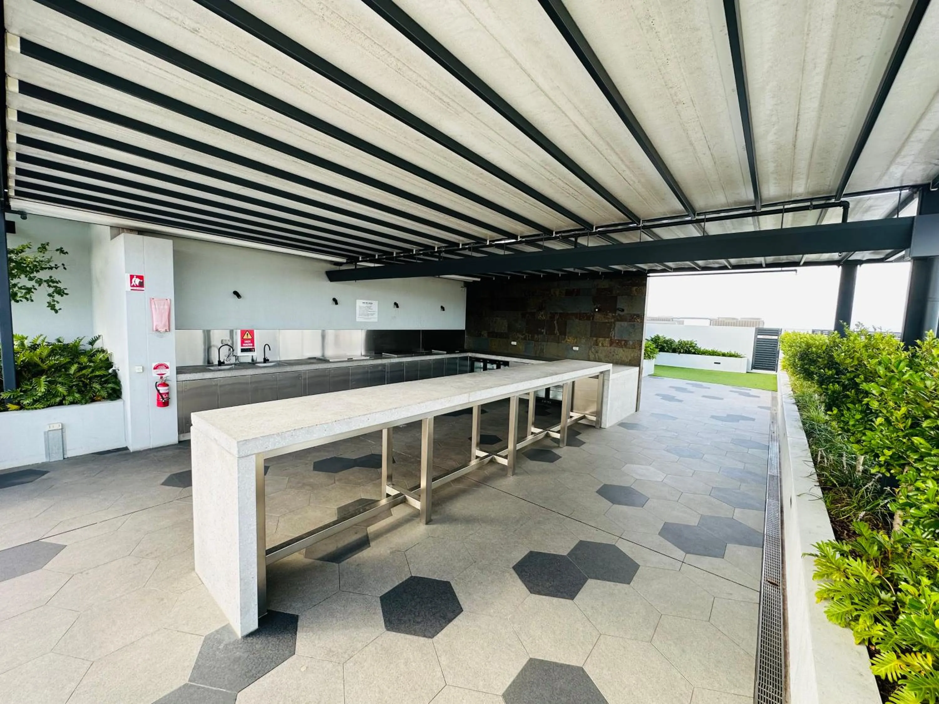 BBQ facilities in Kooii Apartments