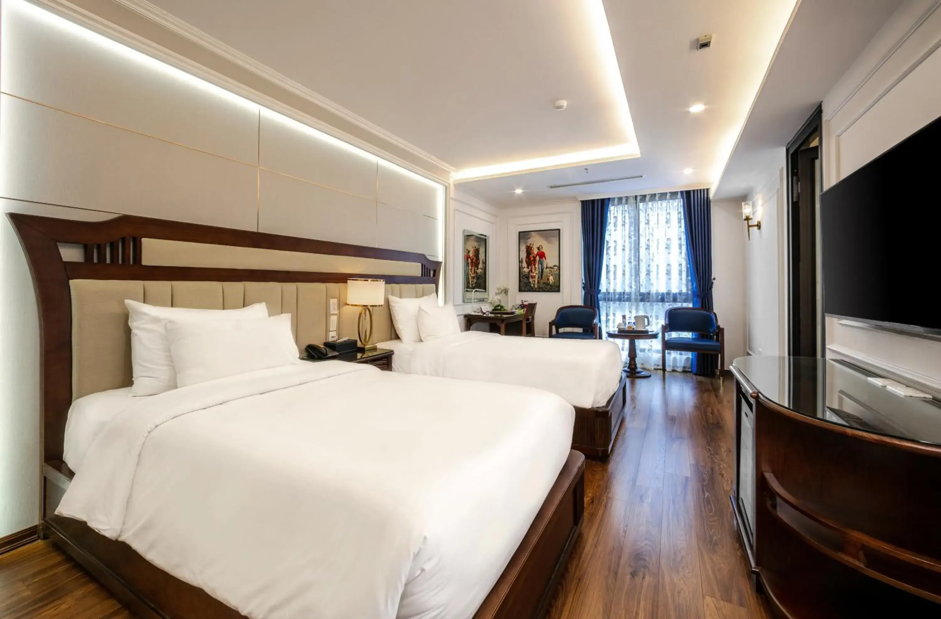 Deluxe Twin Room in A25 Hotel - 16 Miếu Đầm Deluxe Twin Room in A25 Hotel - 16 Miếu Đầm