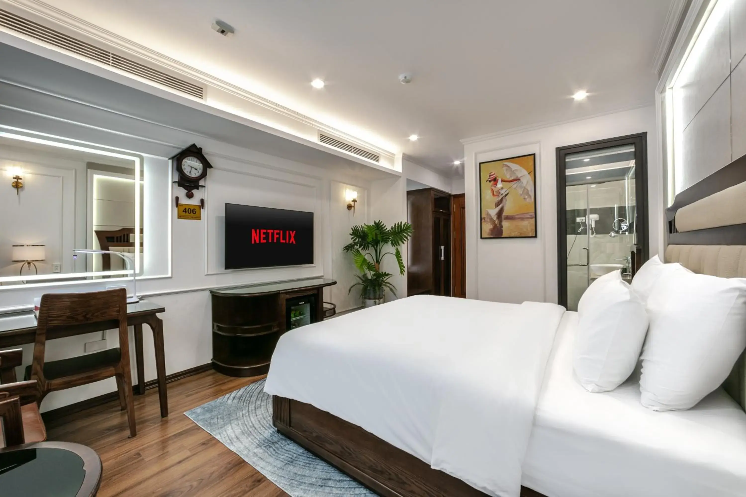 Deluxe Double Room in A25 Hotel - 16 Miếu Đầm Deluxe Double Room in A25 Hotel - 16 Miếu Đầm