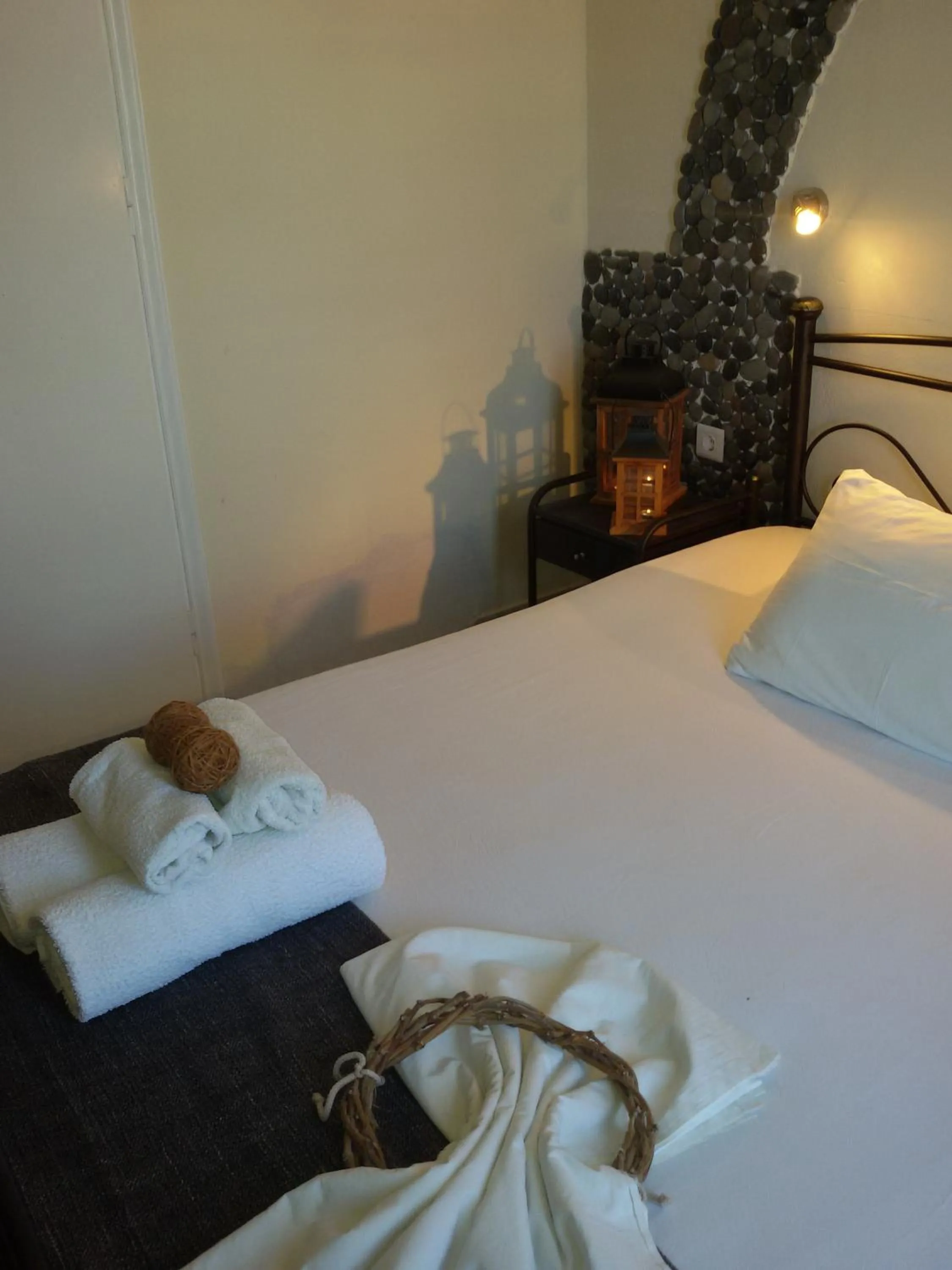 Decorative detail, Bed in Villa Livadaros