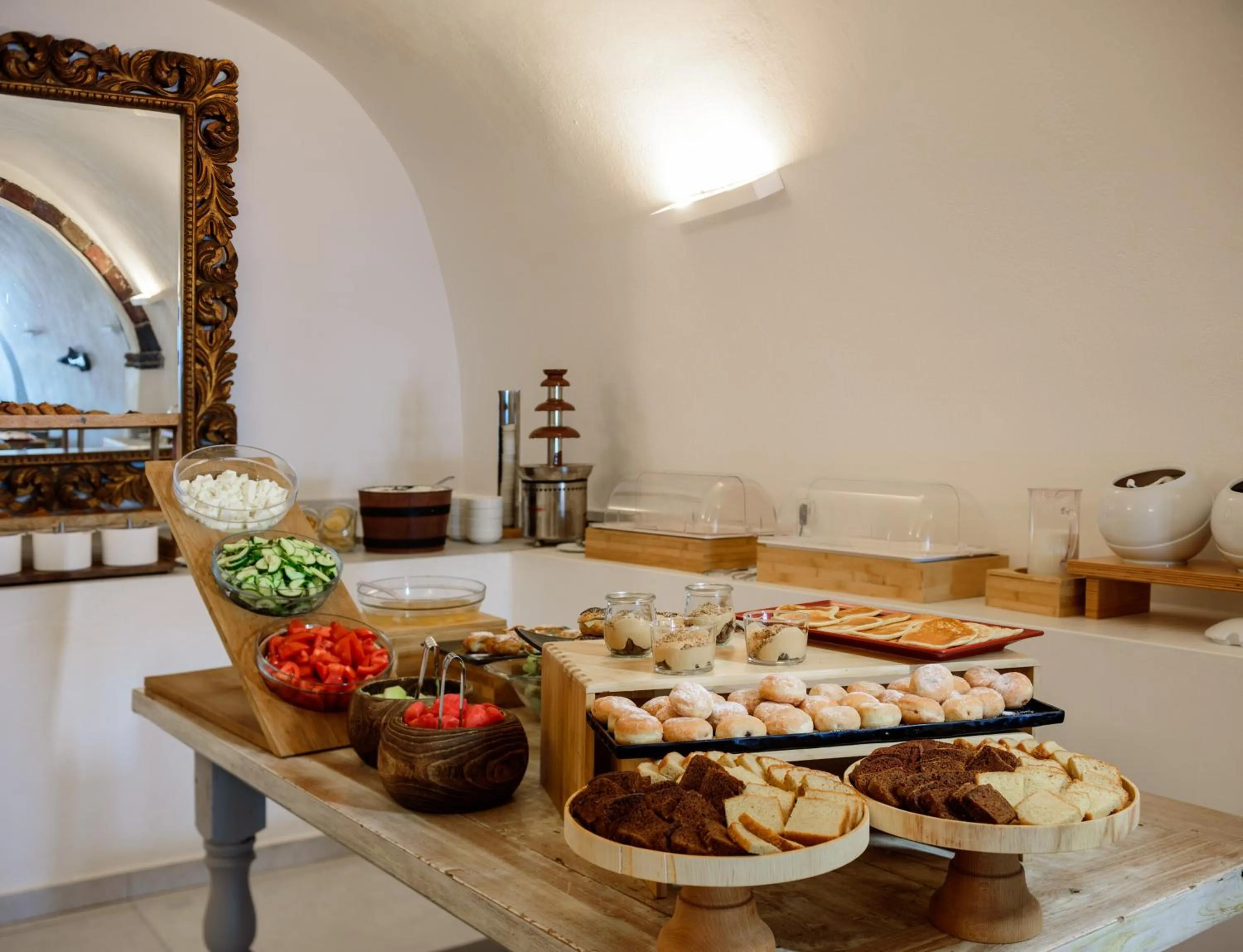 Buffet breakfast in Andromeda Villas & Spa Resort