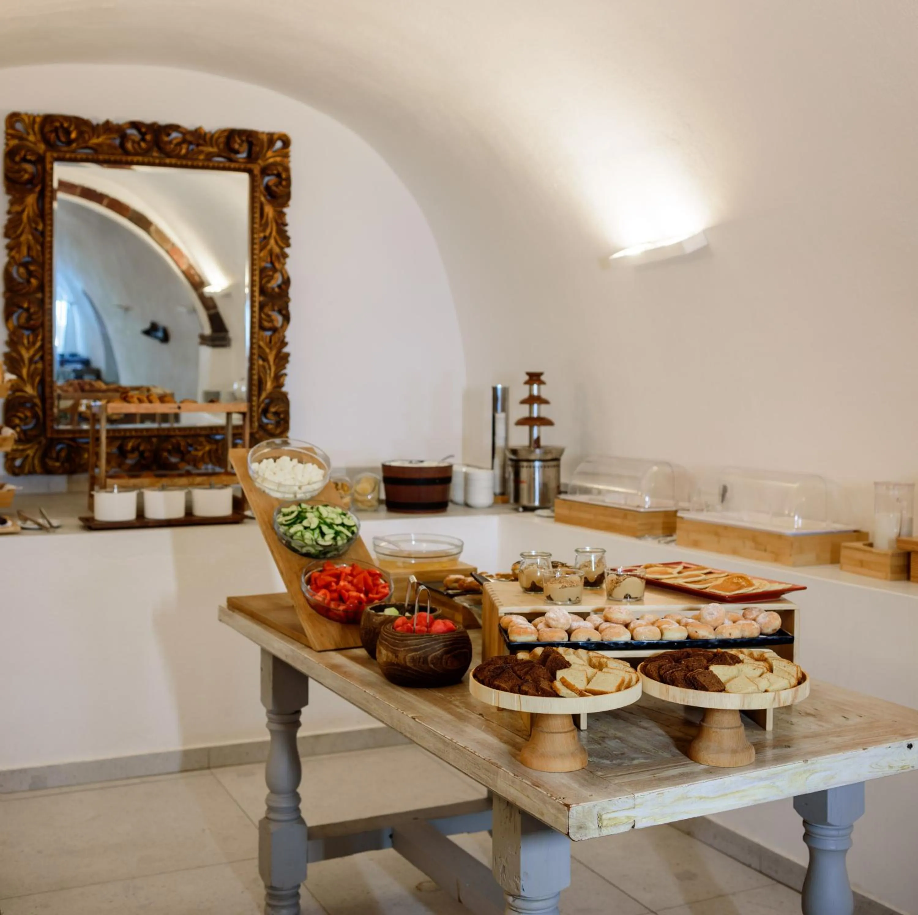 Buffet breakfast in Andromeda Villas & Spa Resort