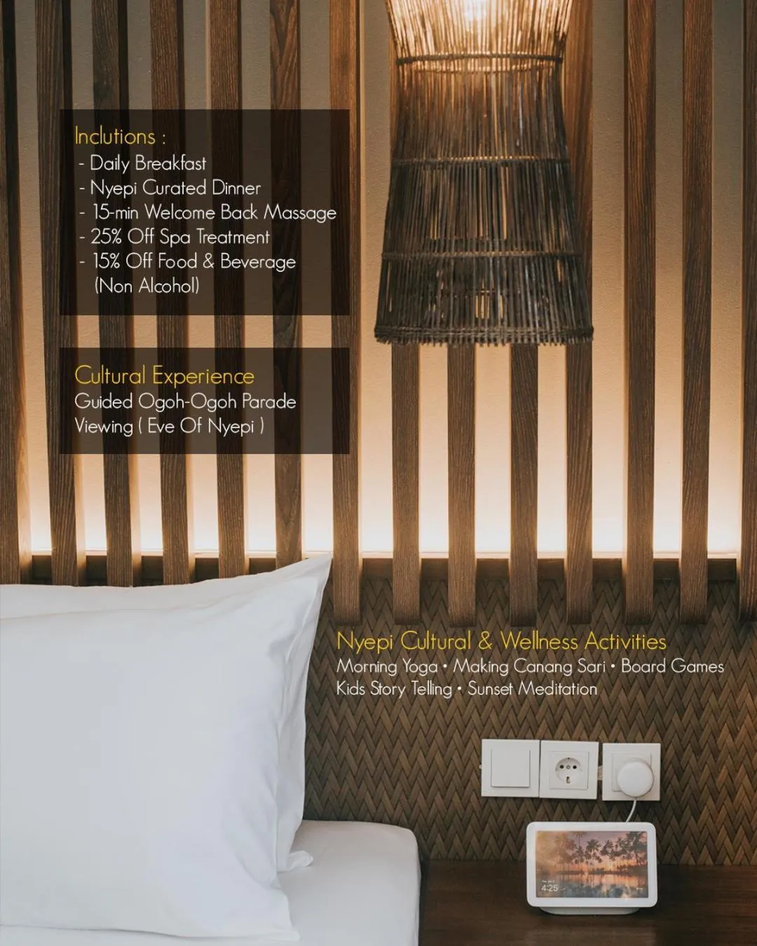 Activities, Bed in The Ning Resort Ubud