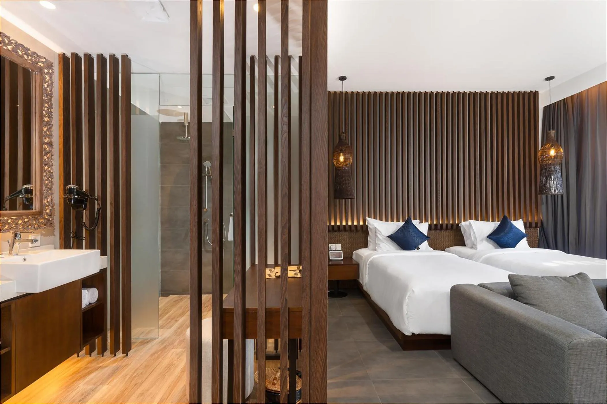 Living room, Bed in The Ning Resort Ubud