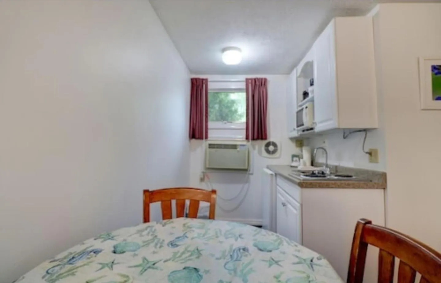 Kitchen or kitchenette in Carriage House Motel Cottages & Suites