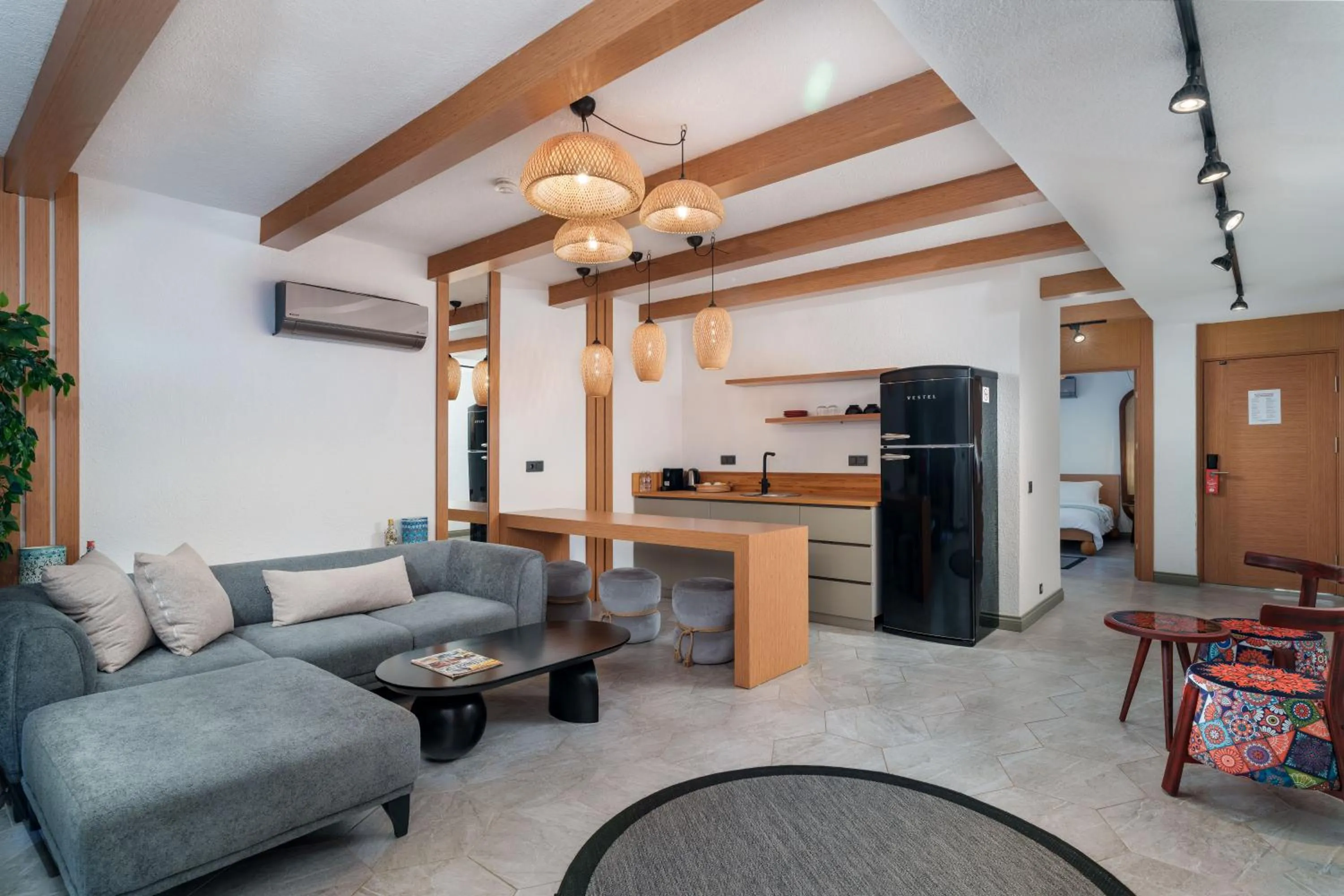 Living room in Lupia Suites