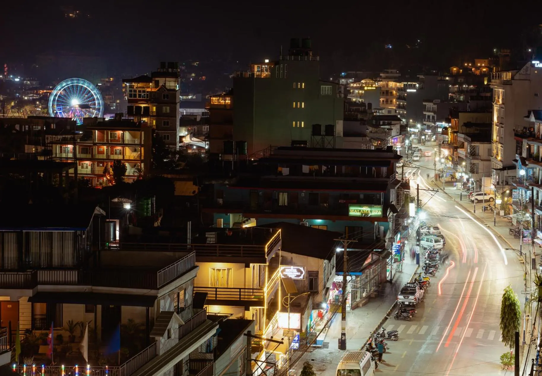 Street view in Himalayan Glory Inn