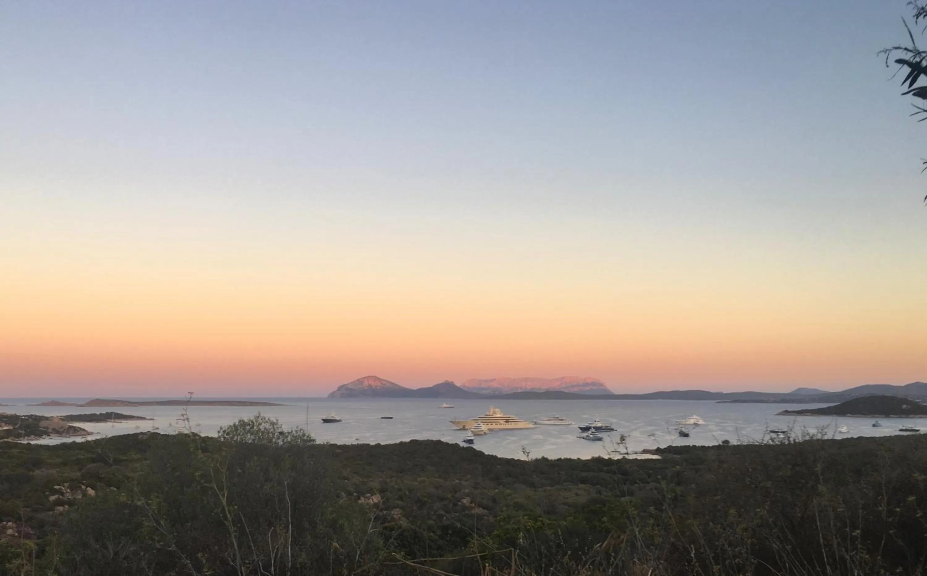 Sunset in La Smeraldina Resort