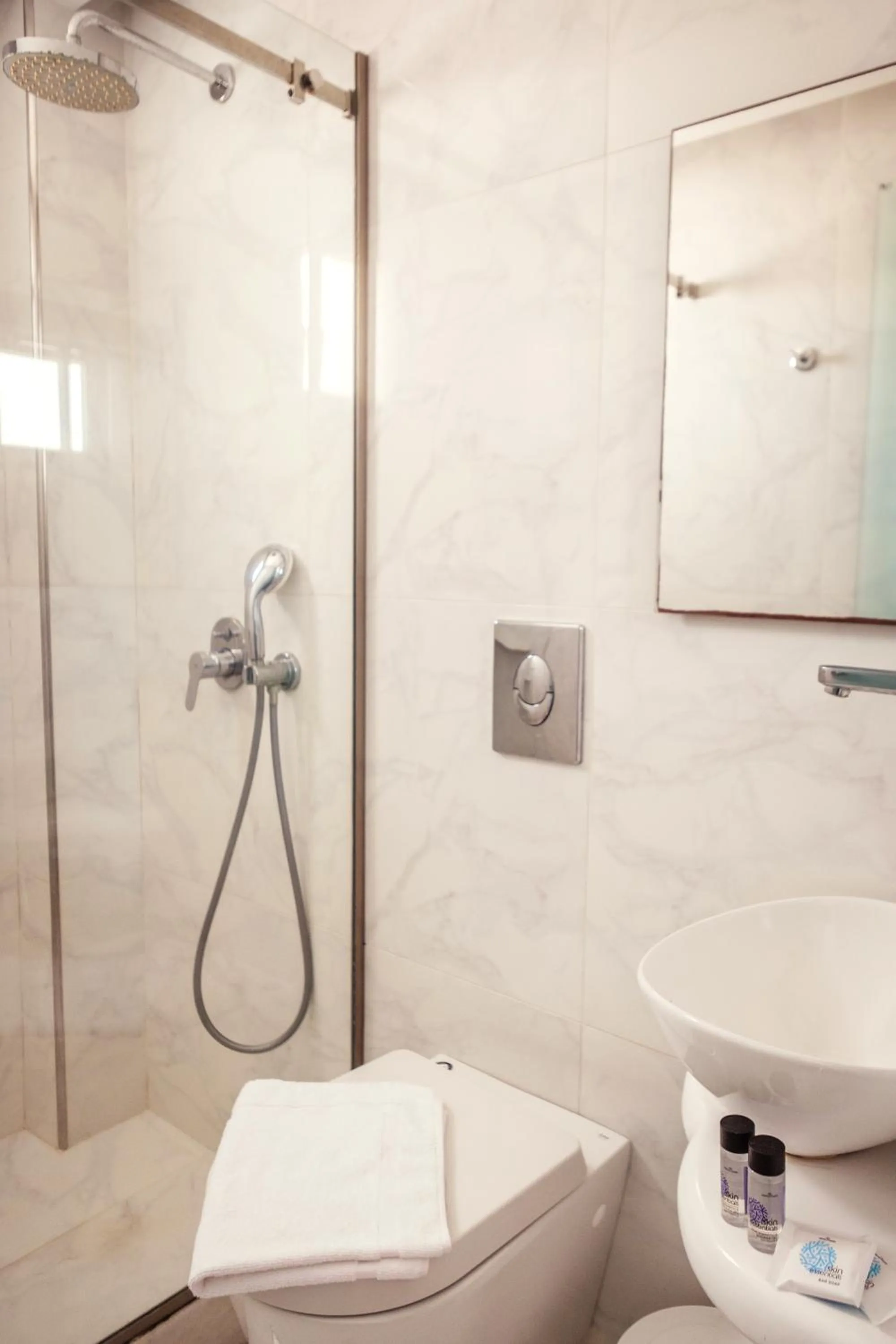 Shower in Cyclades Hotel