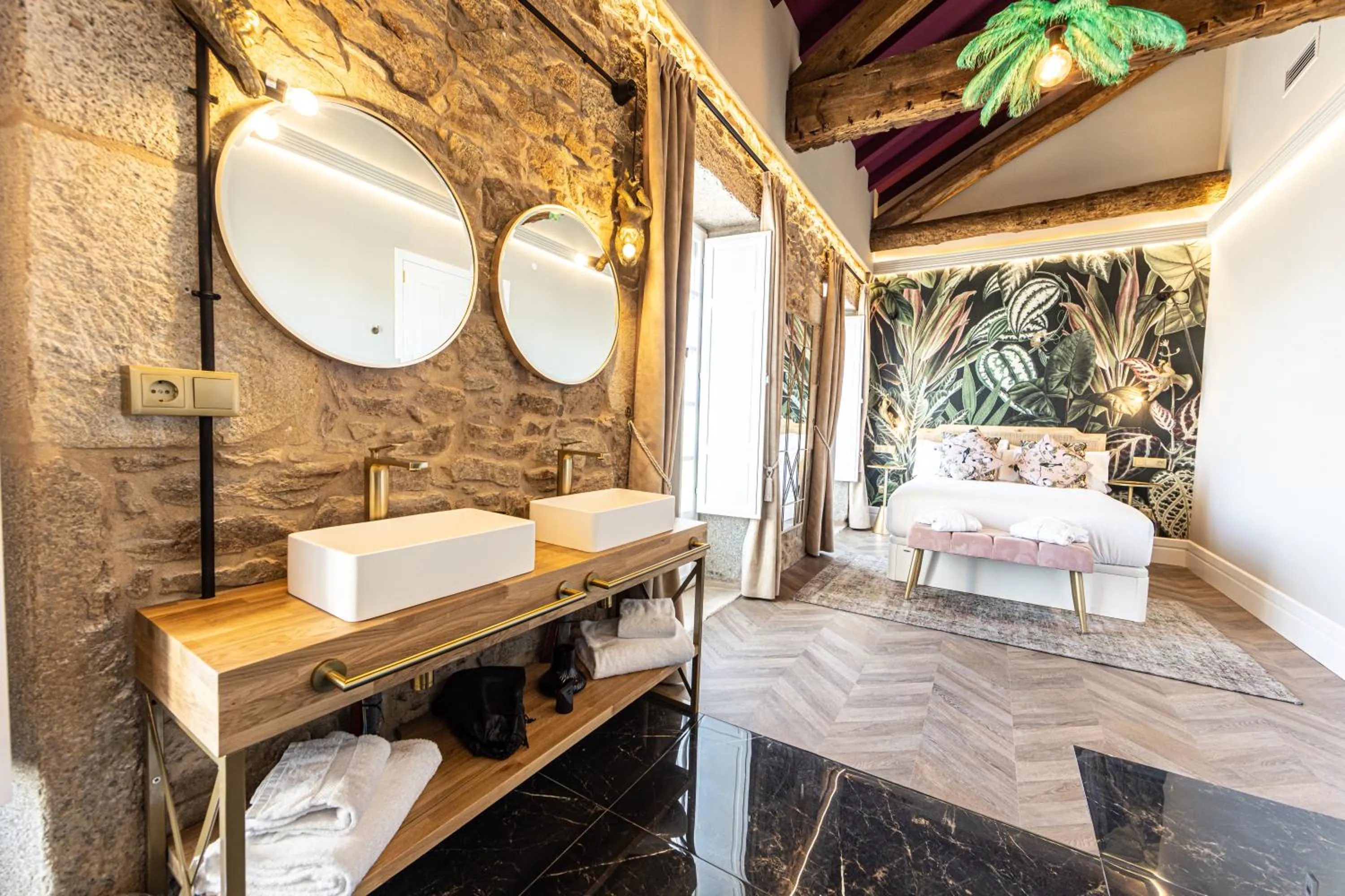 Bed in Hospedium Hotel Barómetro de Camariñas