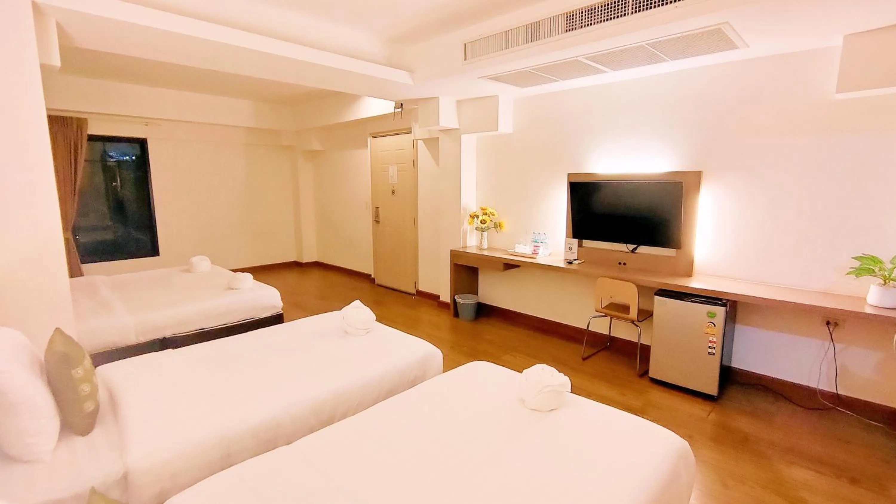 TV and multimedia, Bed in View Dee BKK Airport Residence
