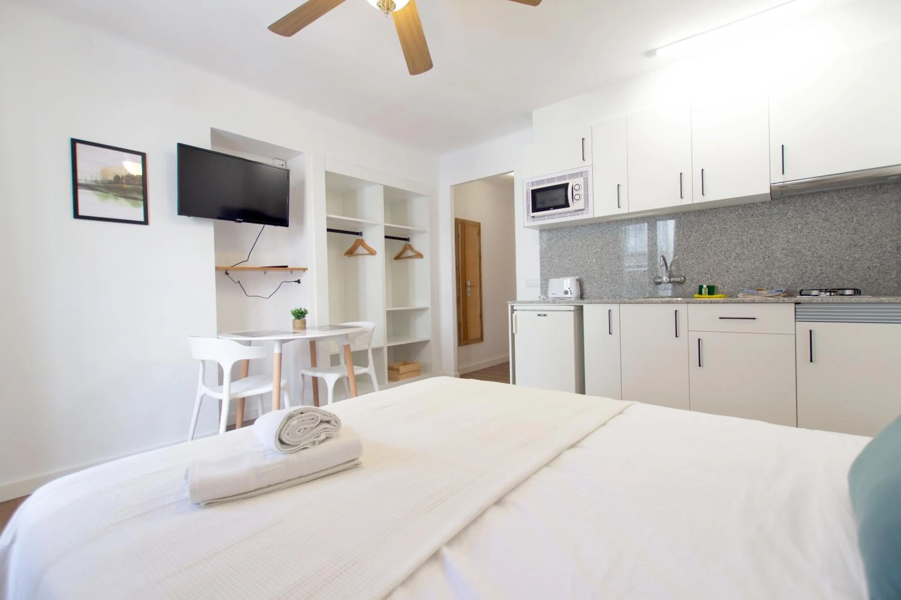 Bed in Apartamentos El Sol II