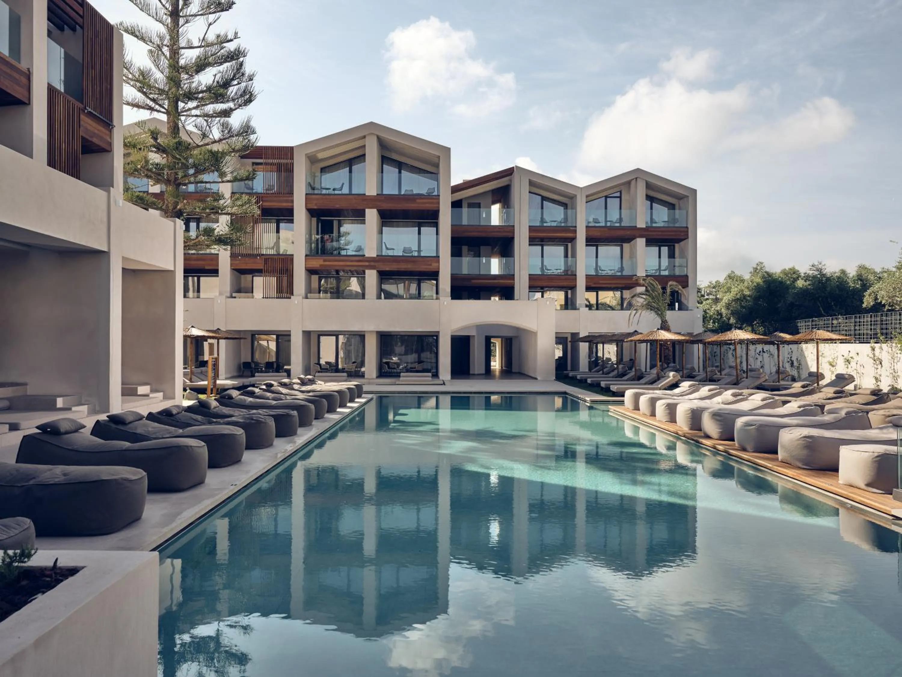 Pool view in Contessina Hotel
