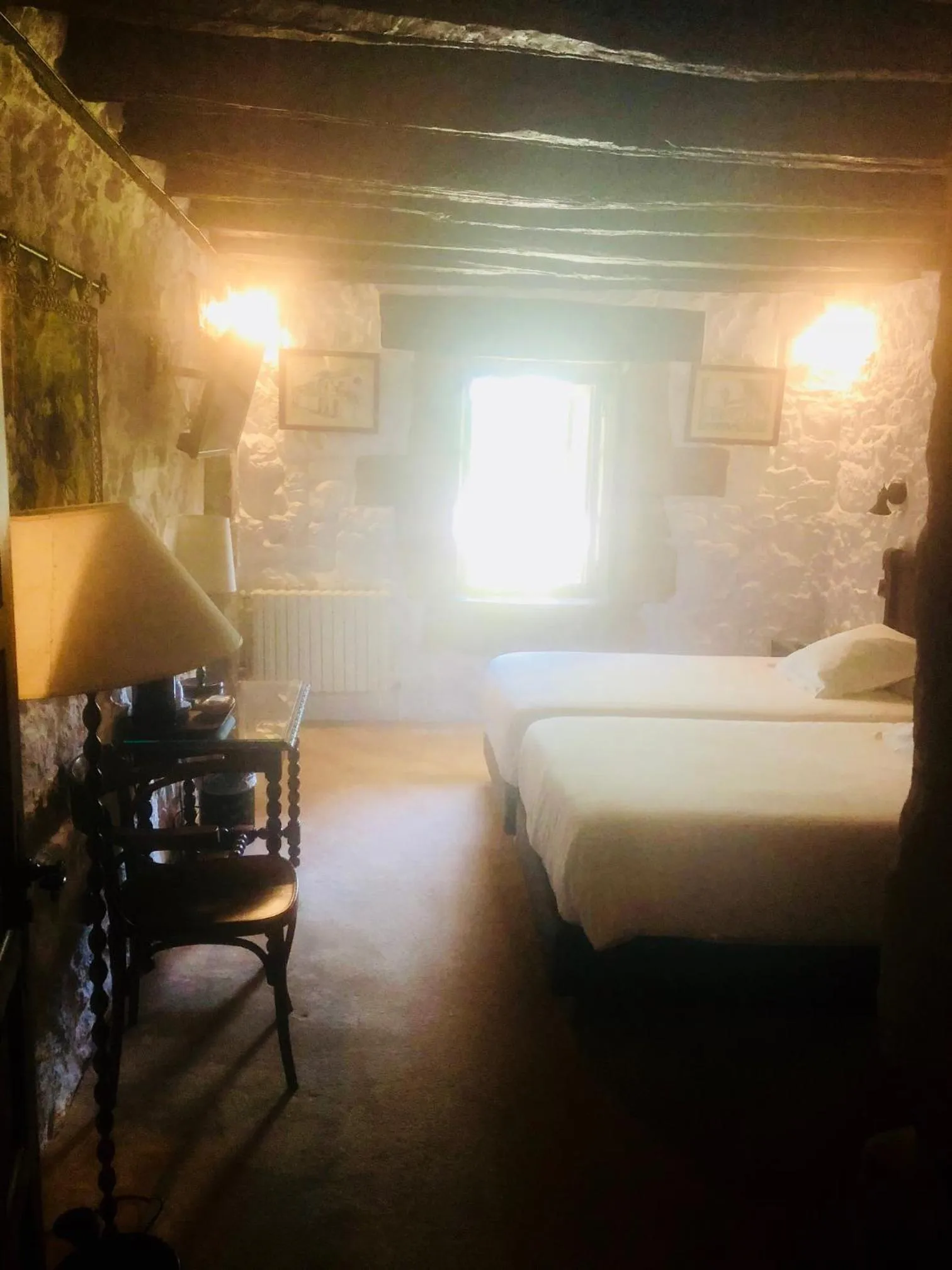 Decorative detail, Bed in Posada La Torre de La Quintana