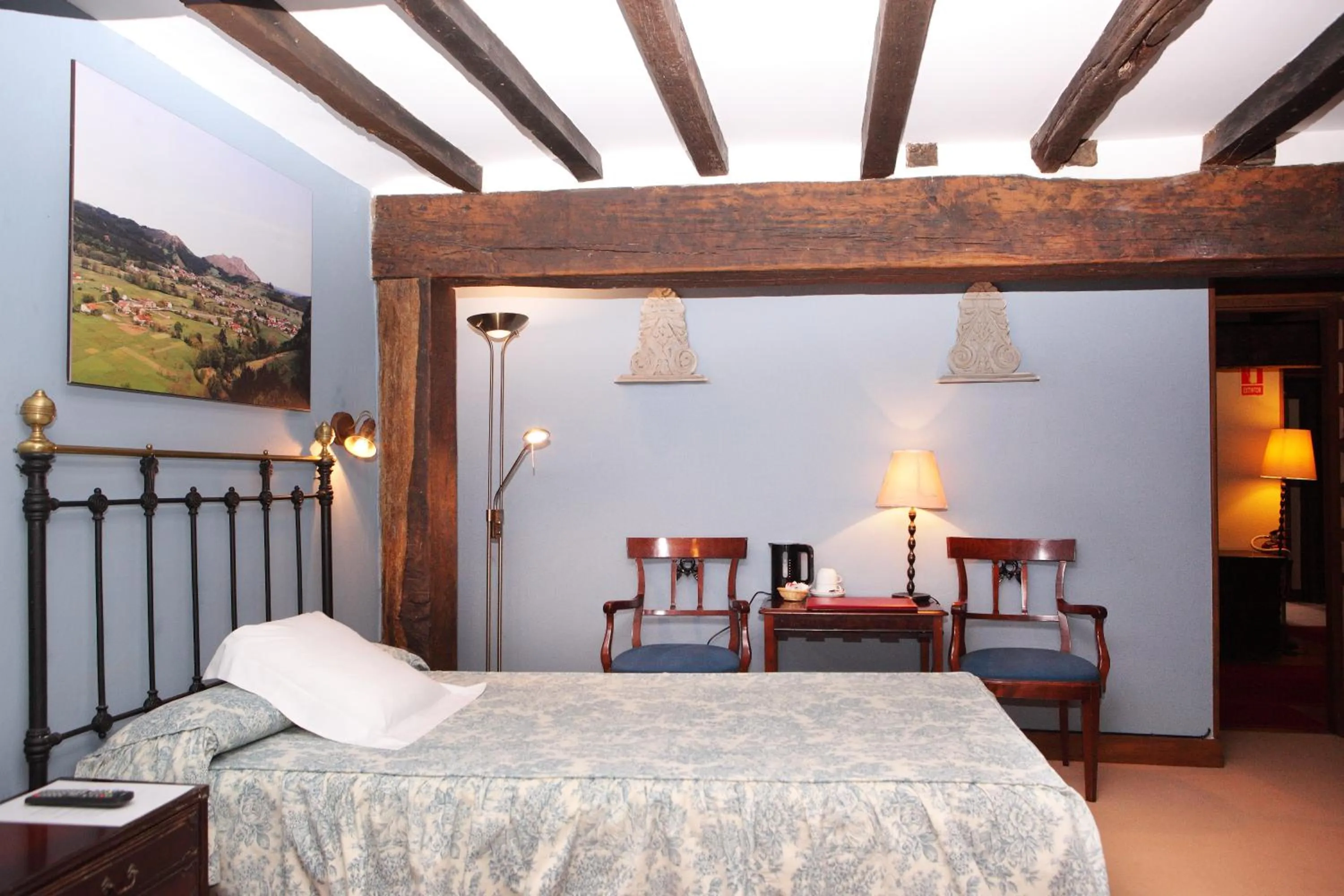 Decorative detail, Bed in Posada La Torre de La Quintana