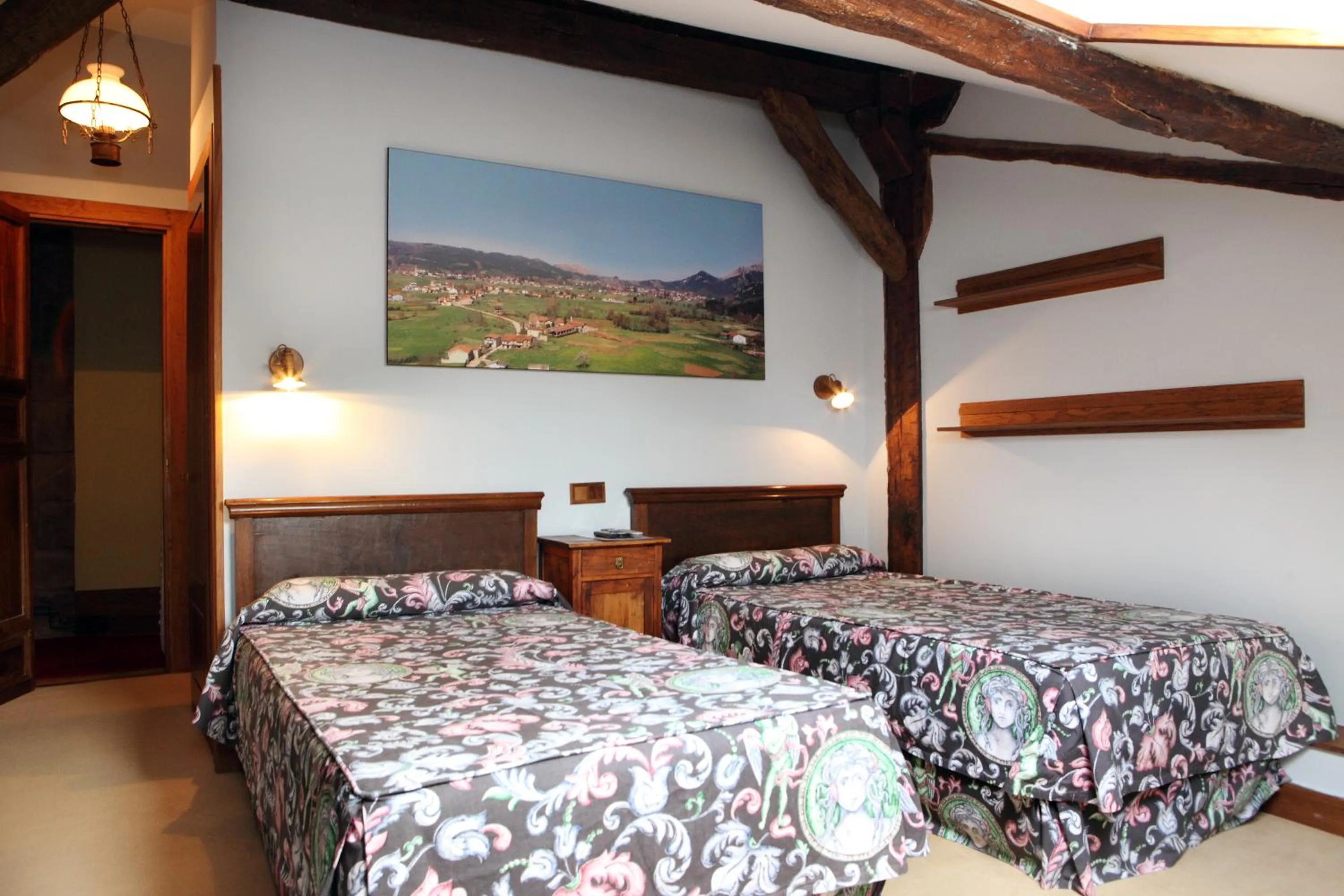 Decorative detail, Bed in Posada La Torre de La Quintana