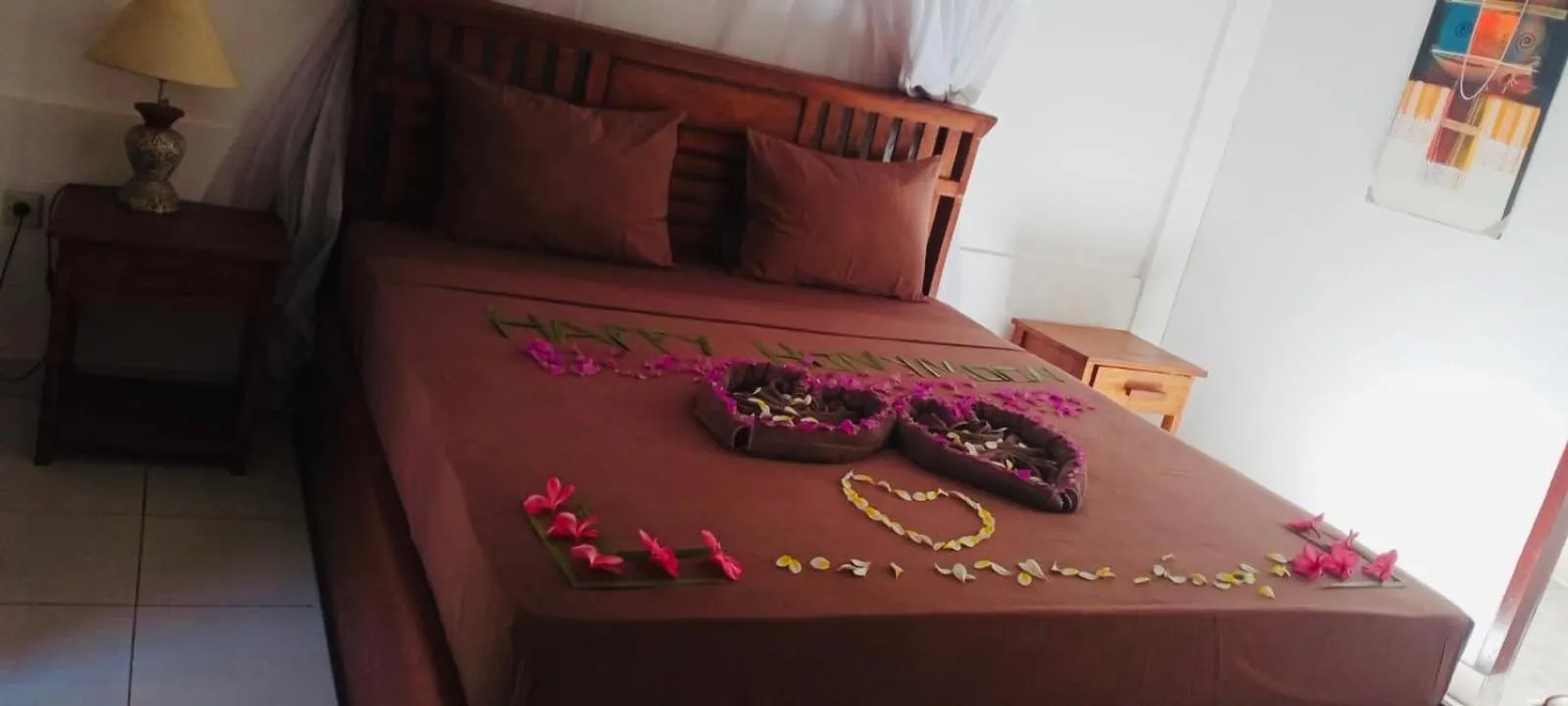 Bed in Puring Bungalows