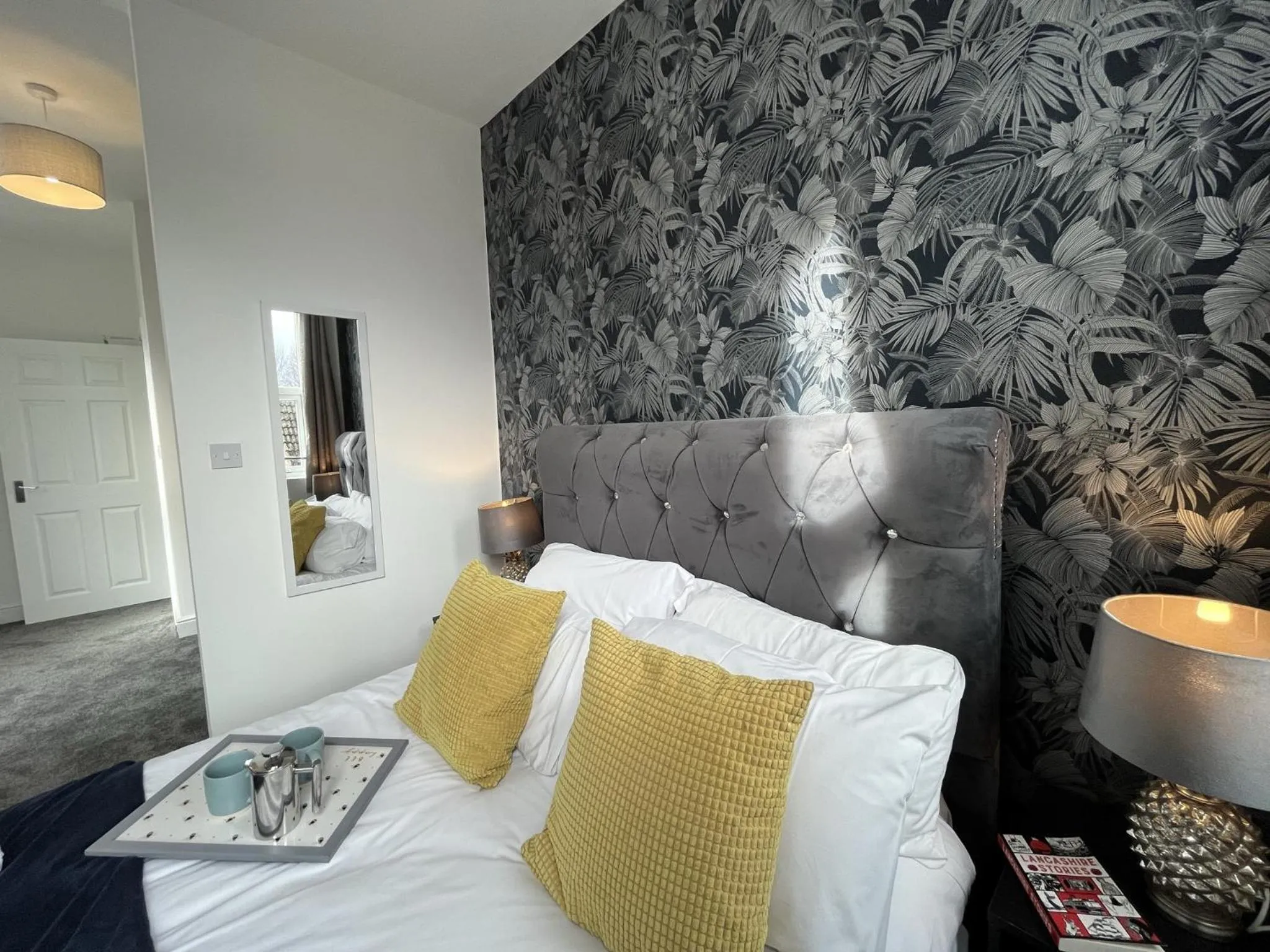 Bedroom, Bed in Modern 1 bed studios for comfy stay in Preston