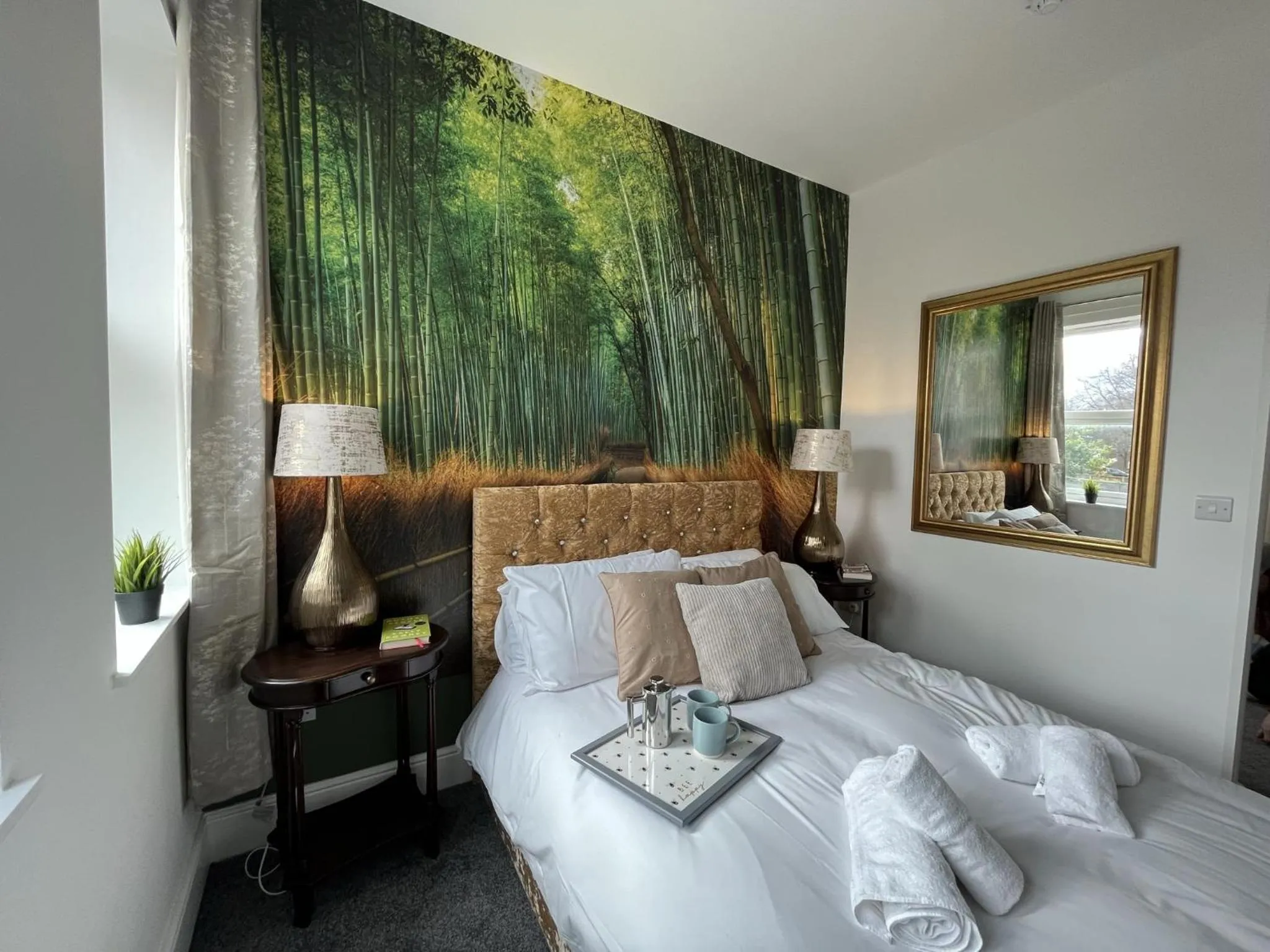 Bedroom, Bed in Modern 1 bed studios for comfy stay in Preston