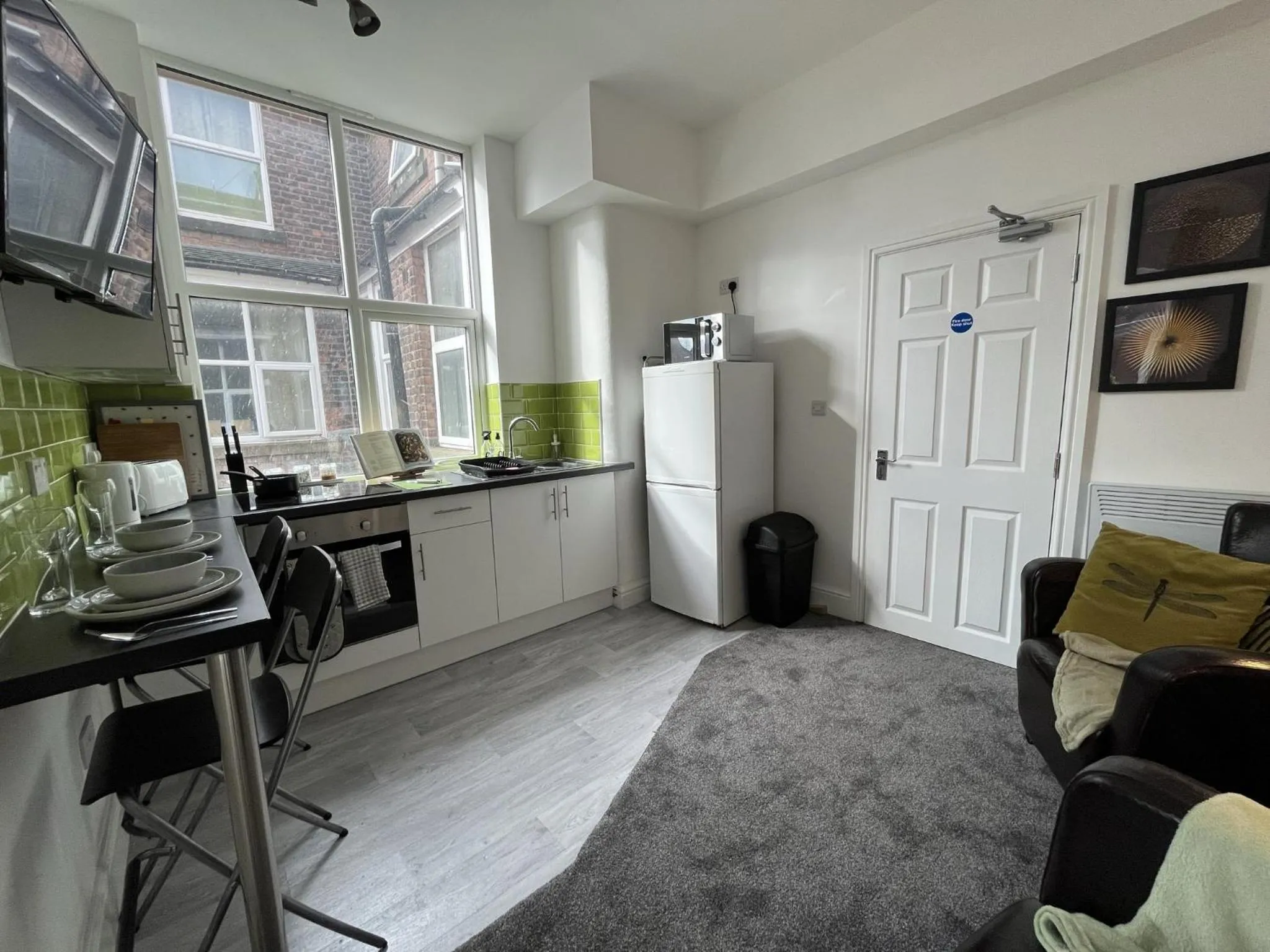 Bedroom in Modern 1 bed studios for comfy stay in Preston