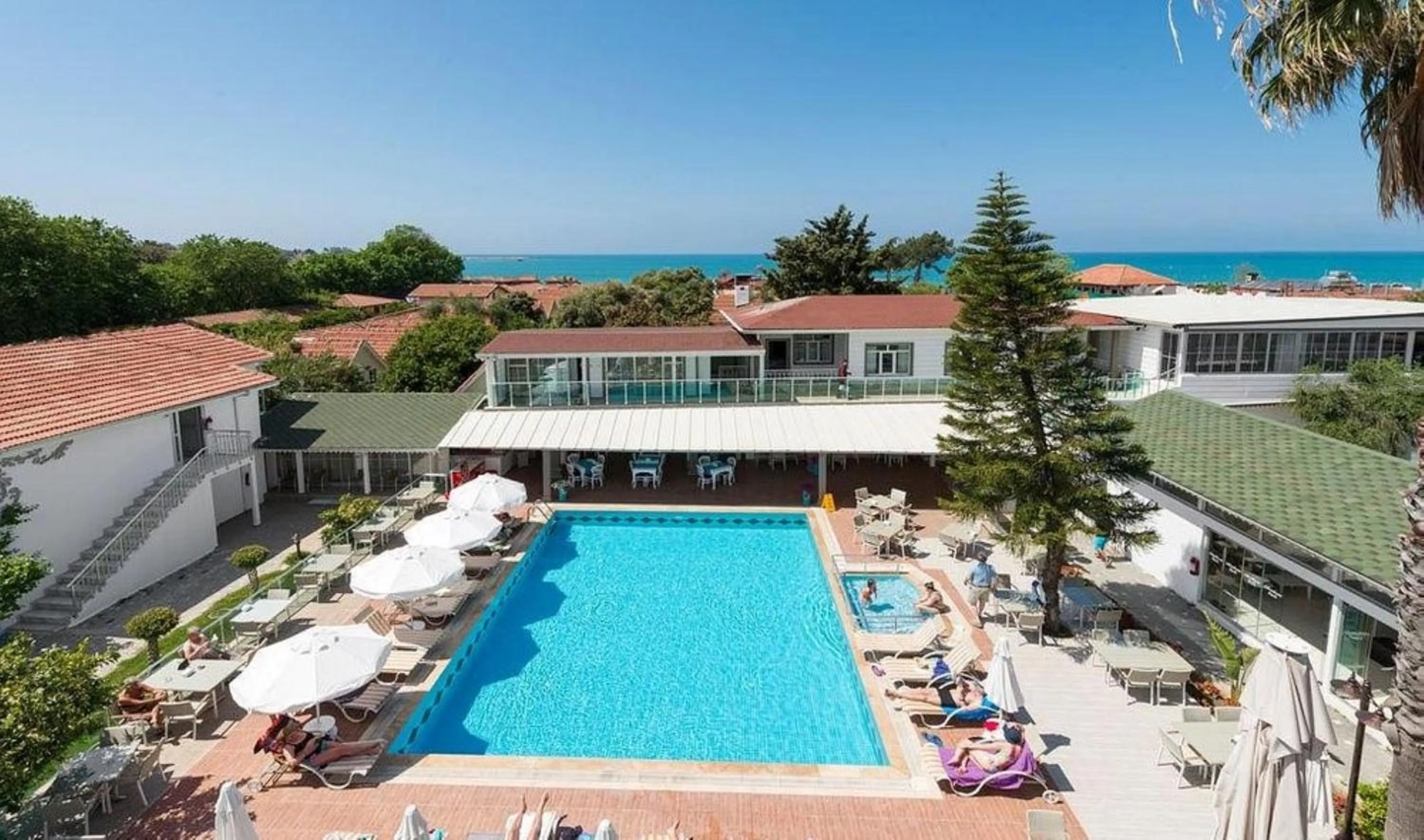 Patio in Clover Magic Nova Beach Hotel