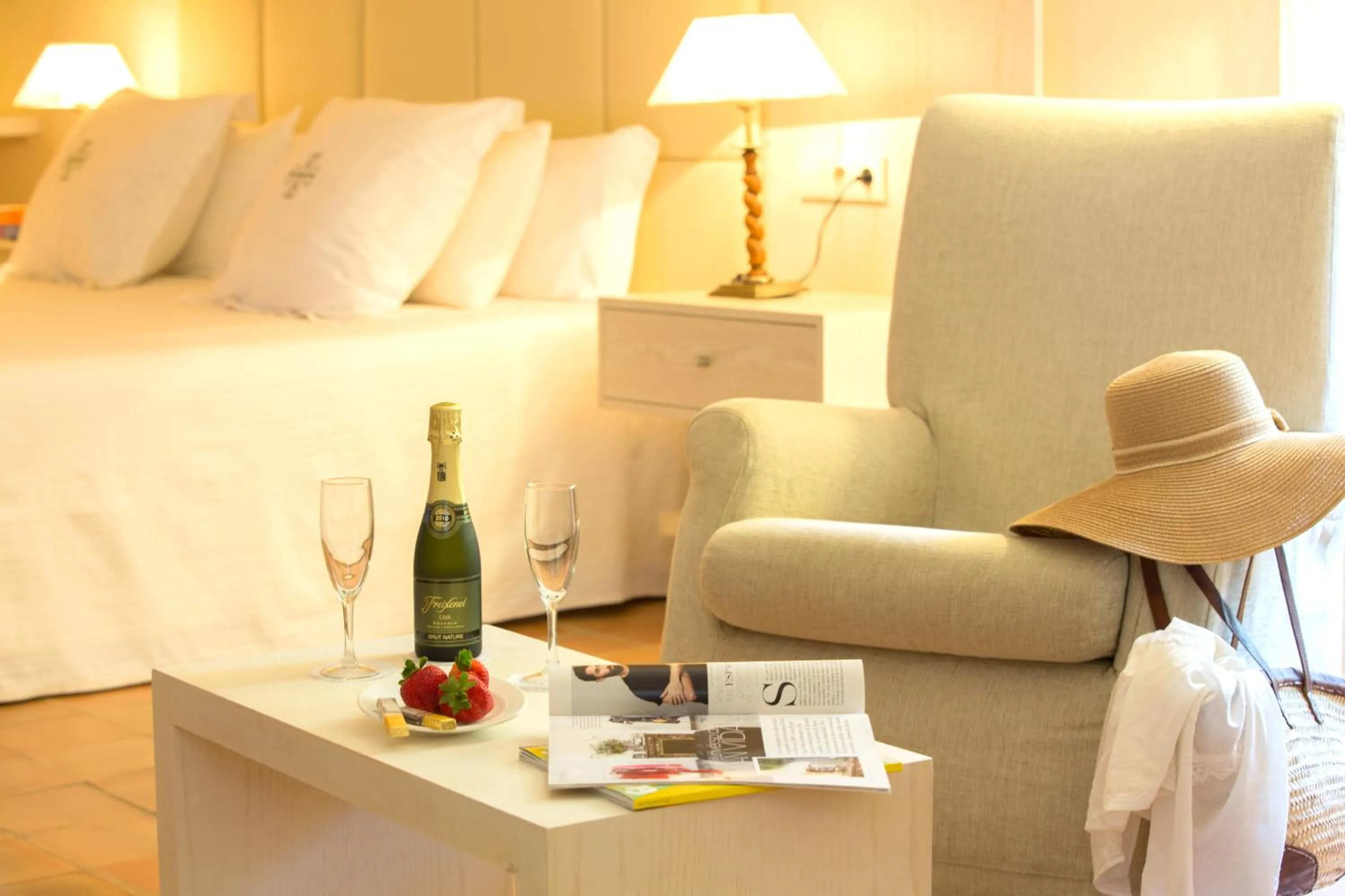 Decorative detail, Bed in L’Hermitage Hotel & Spa