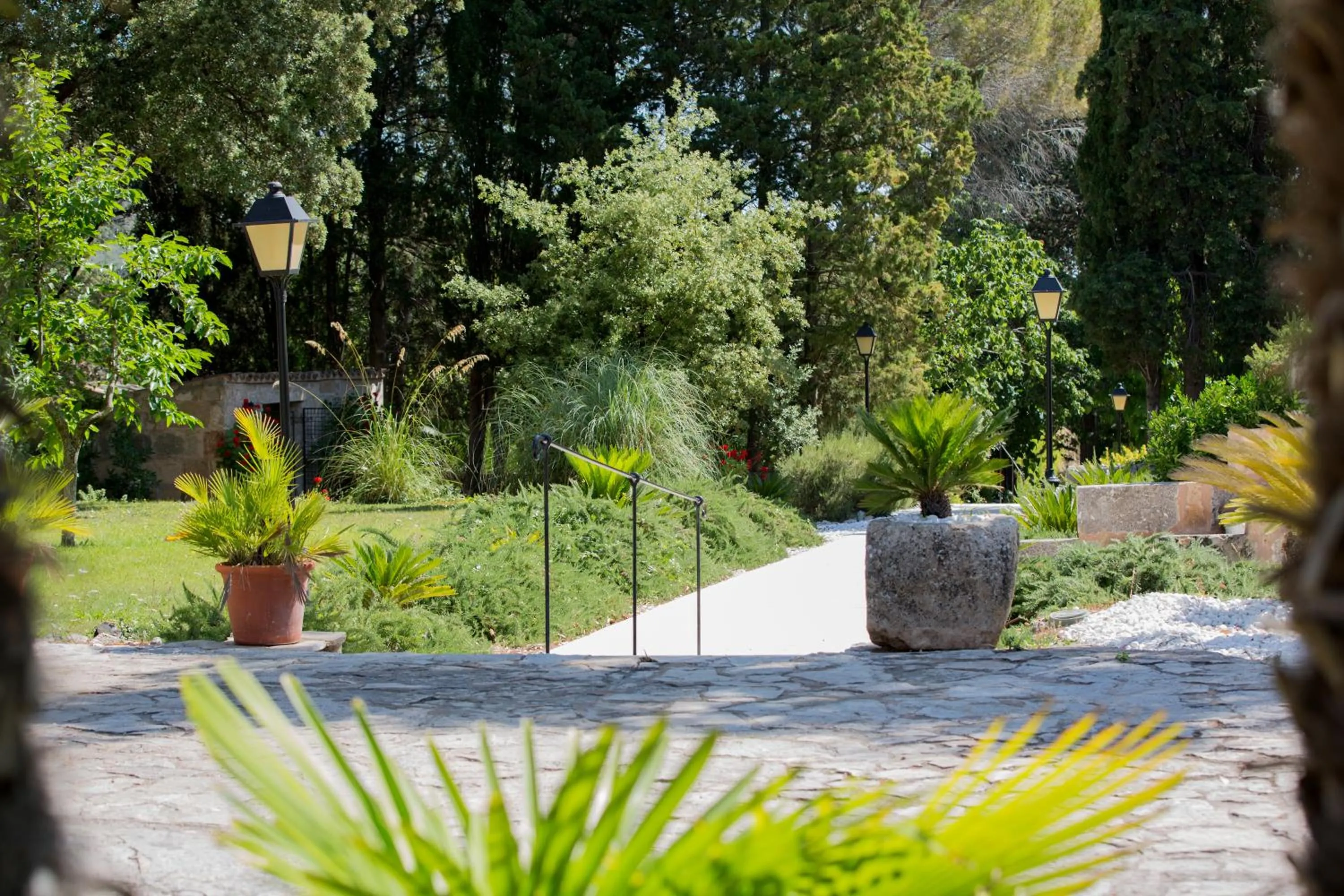 Garden in L’Hermitage Hotel & Spa