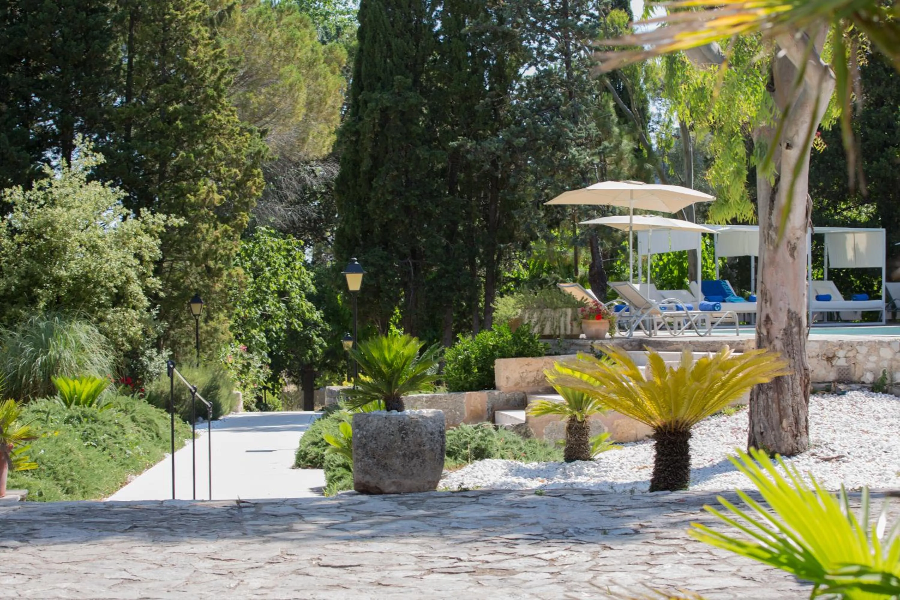 Garden in L’Hermitage Hotel & Spa