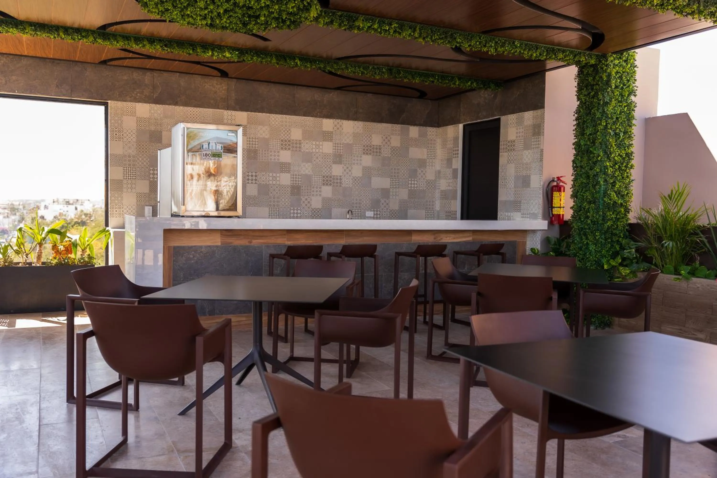 Seating area in Luxurious Studio in Menesse Tulum Pool Gym Cinema By Yeah