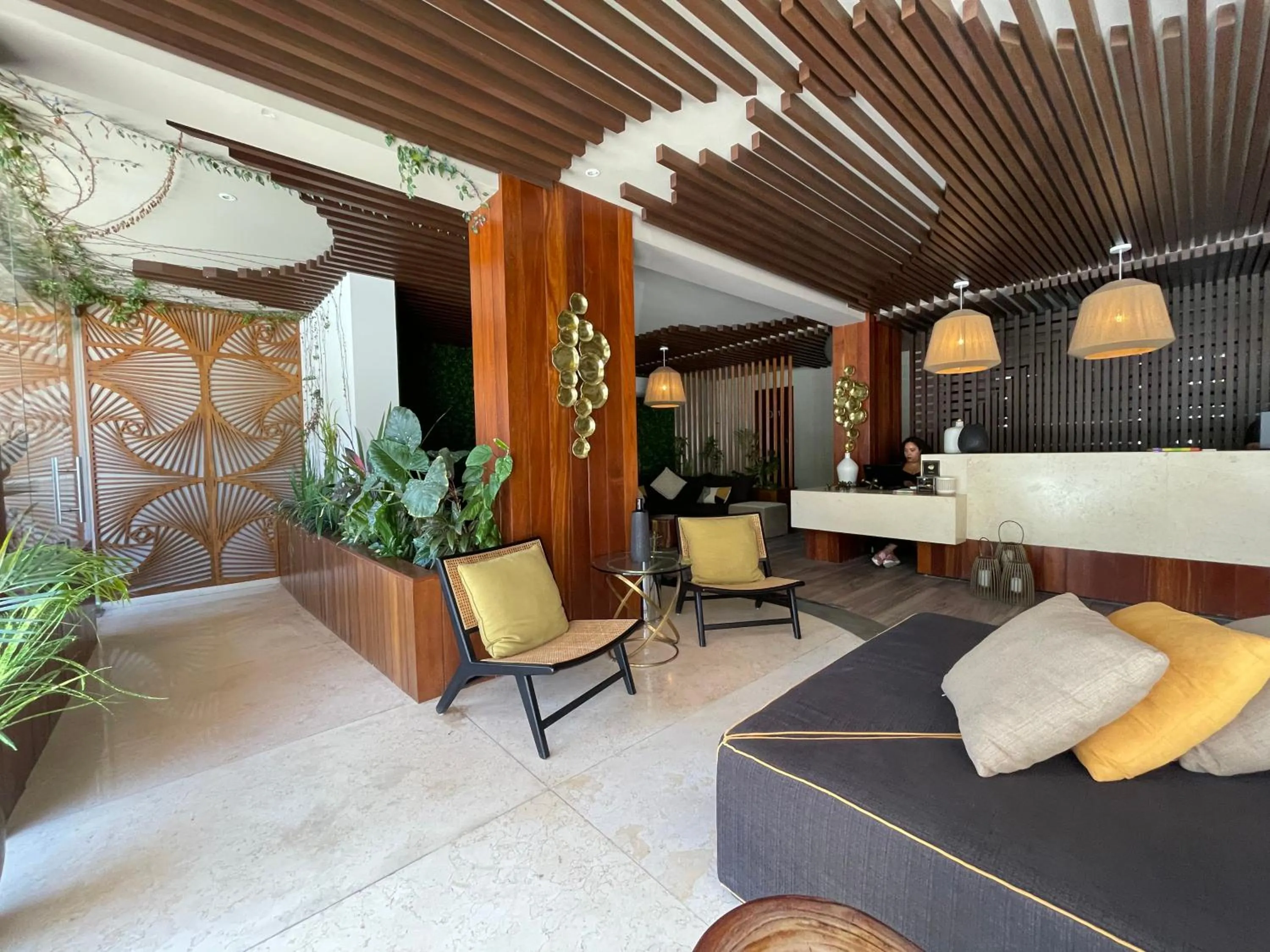 Lobby or reception in Luxurious Studio in Menesse Tulum Pool Gym Cinema By Yeah