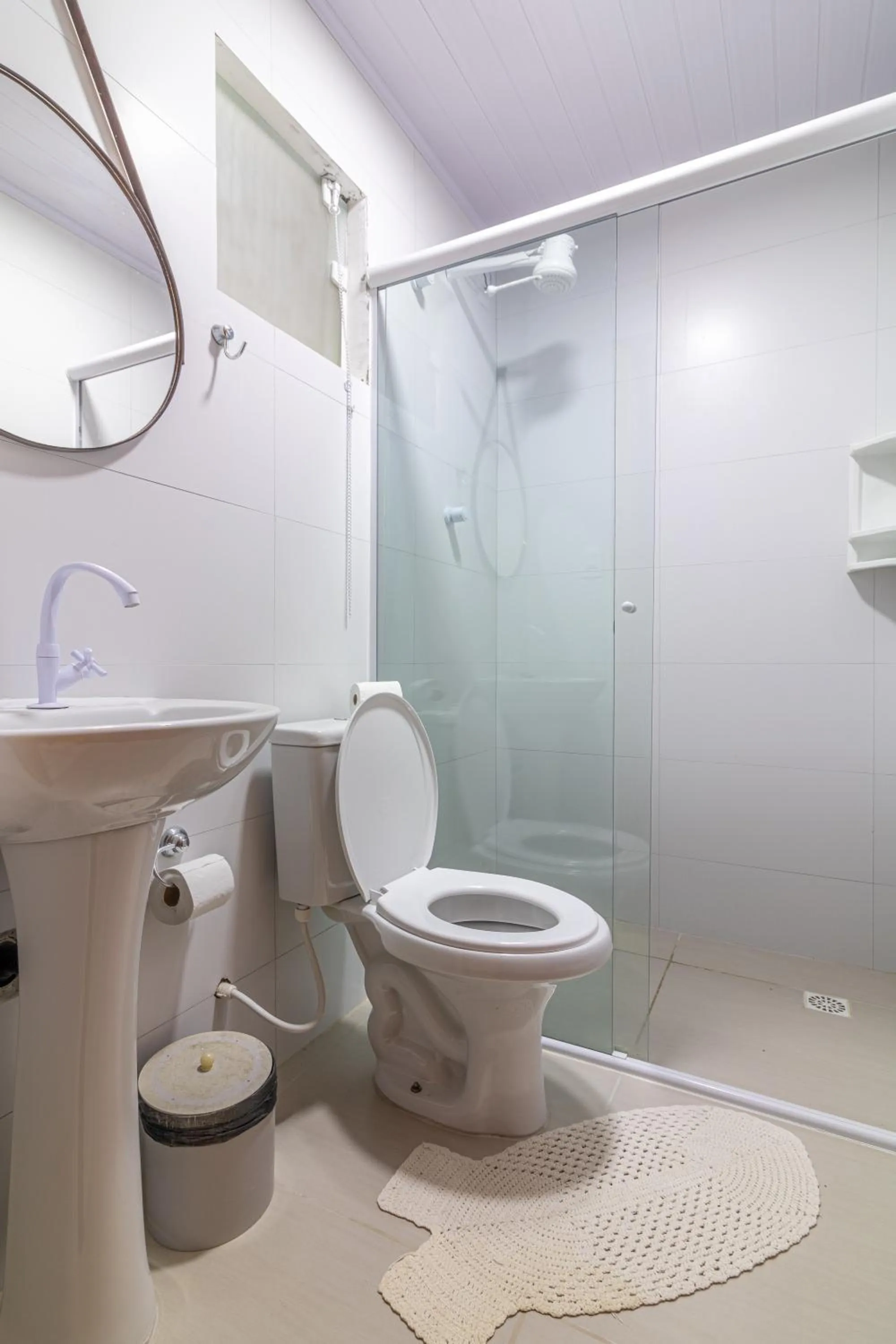 Shower in Suítes 91