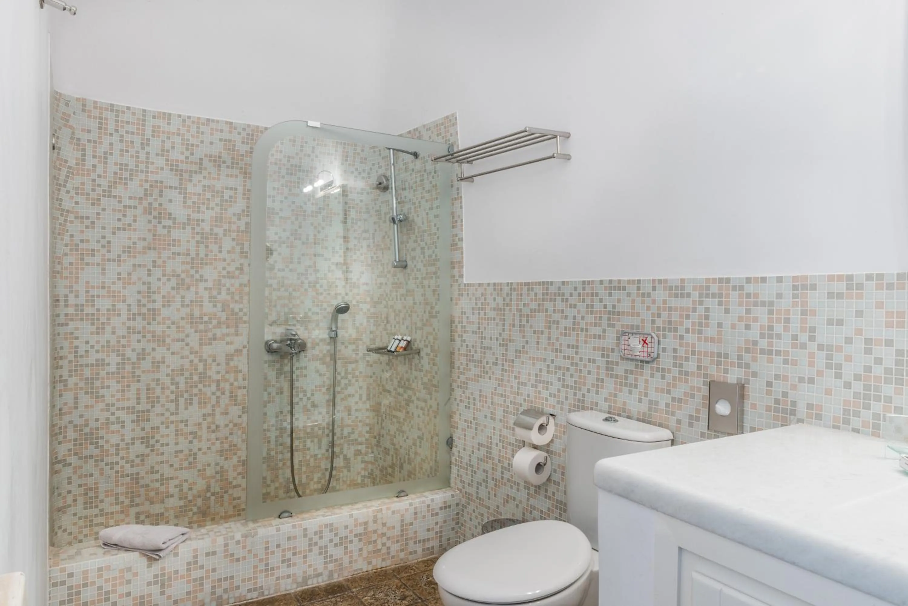 Bathroom in Pantelia Suites