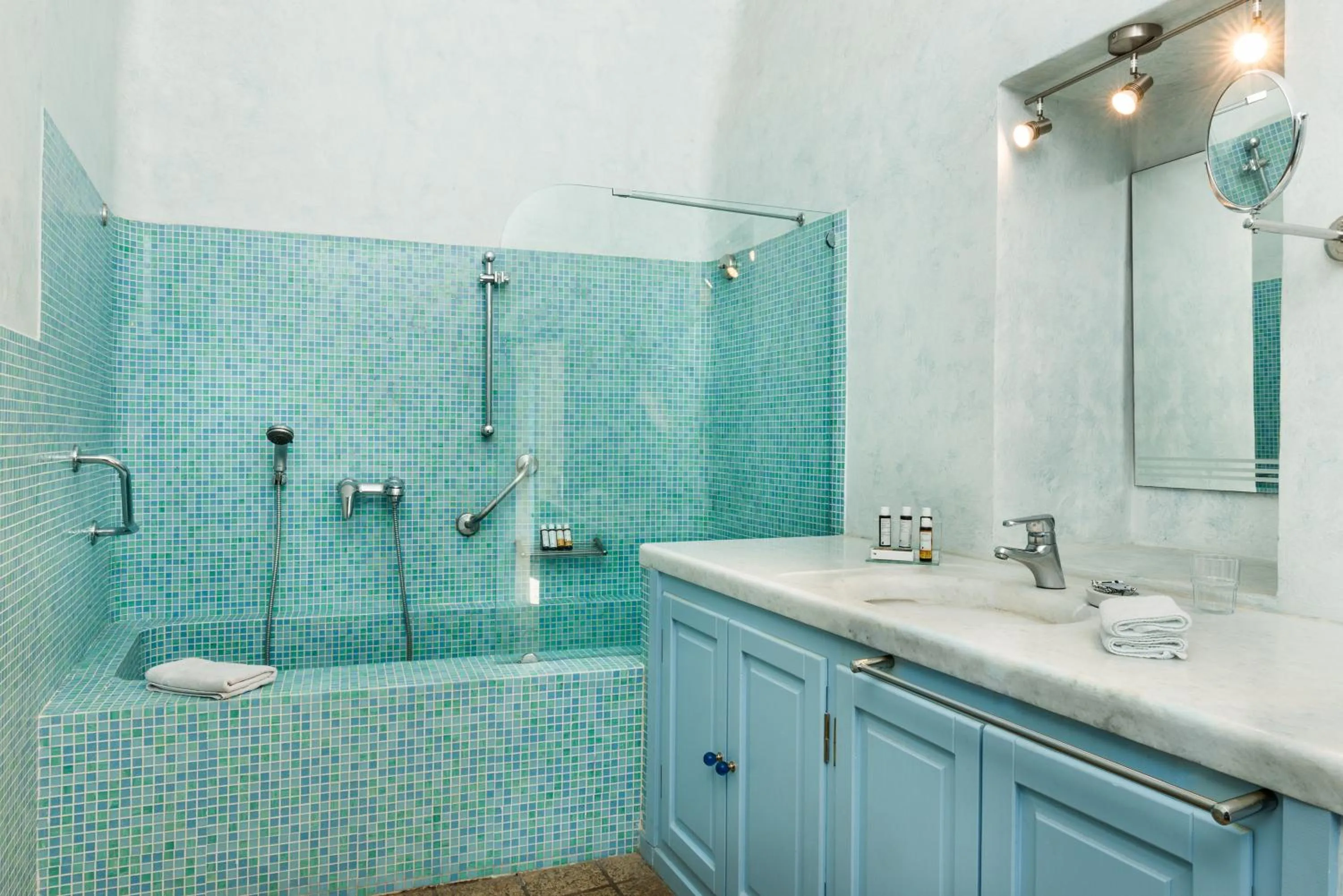 Bathroom in Pantelia Suites