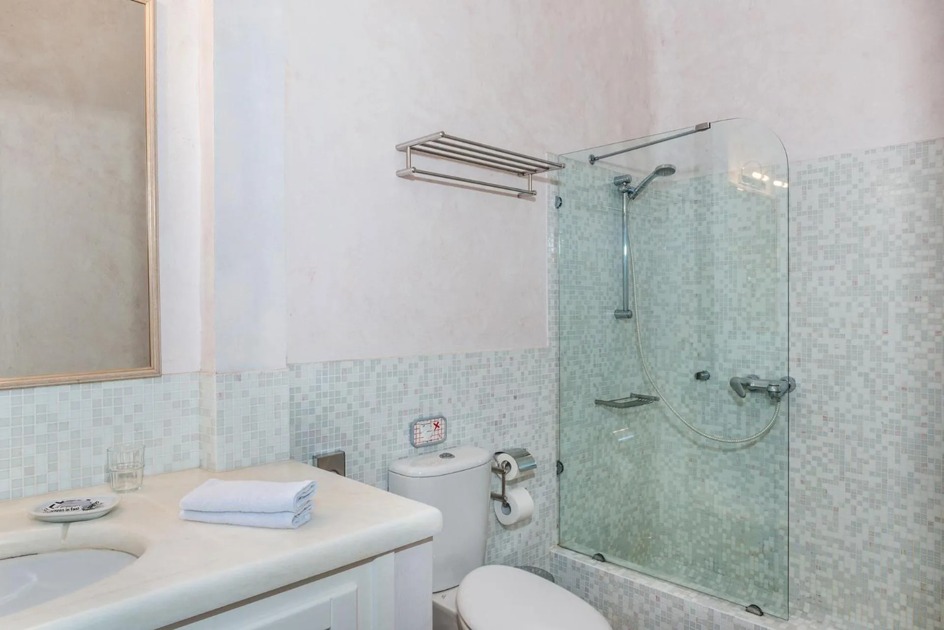 Bathroom in Pantelia Suites