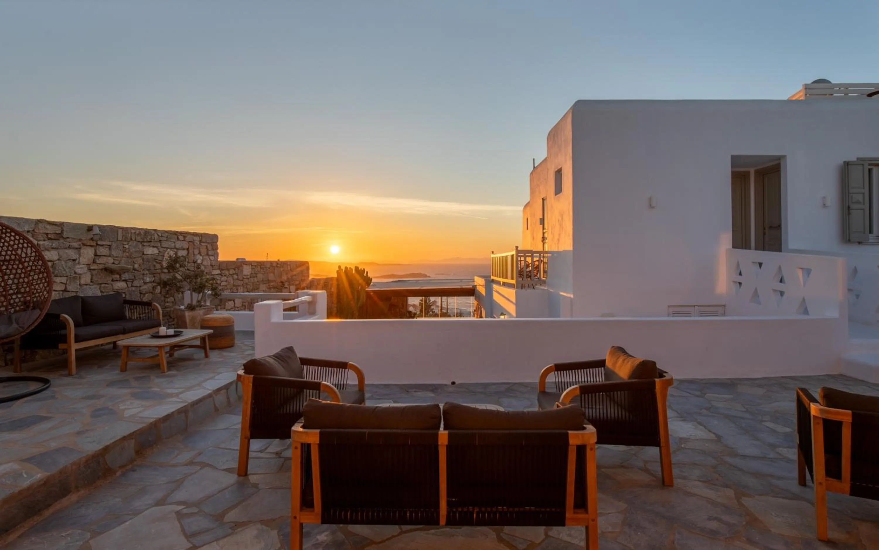 Balcony/Terrace in Damianos Mykonos Hotel